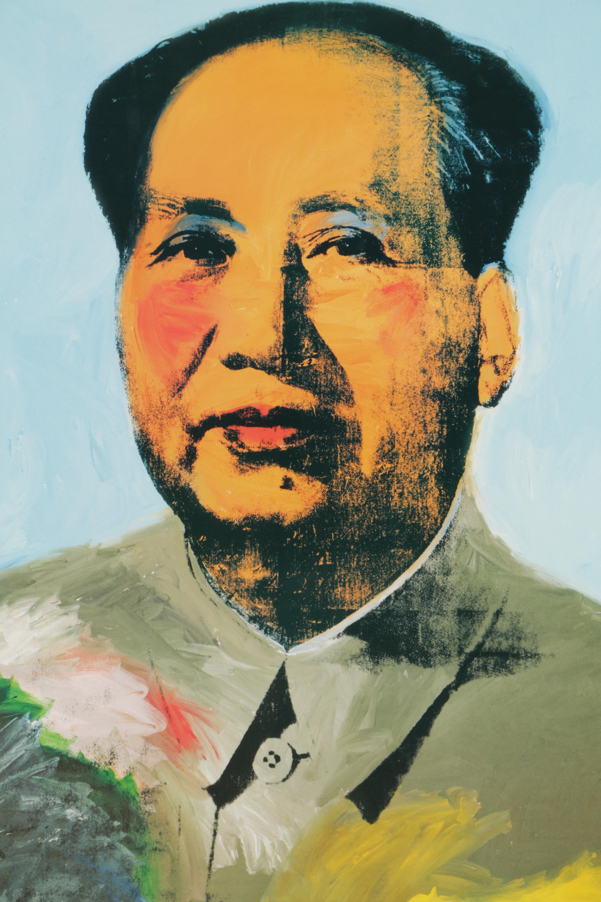 Offset Lithograph Poster After Andy Warhol "Mao"