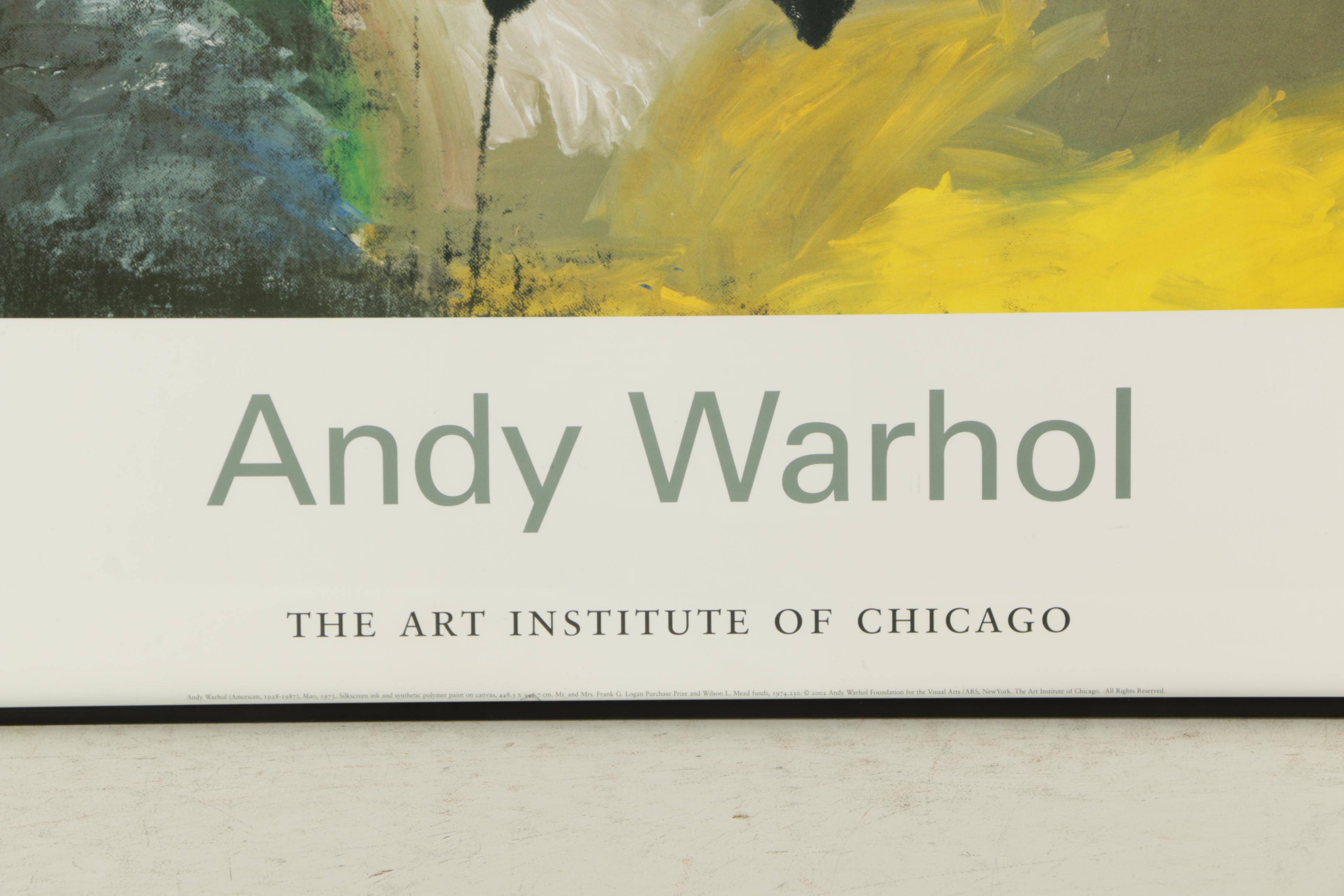 Offset Lithograph Poster After Andy Warhol "Mao"