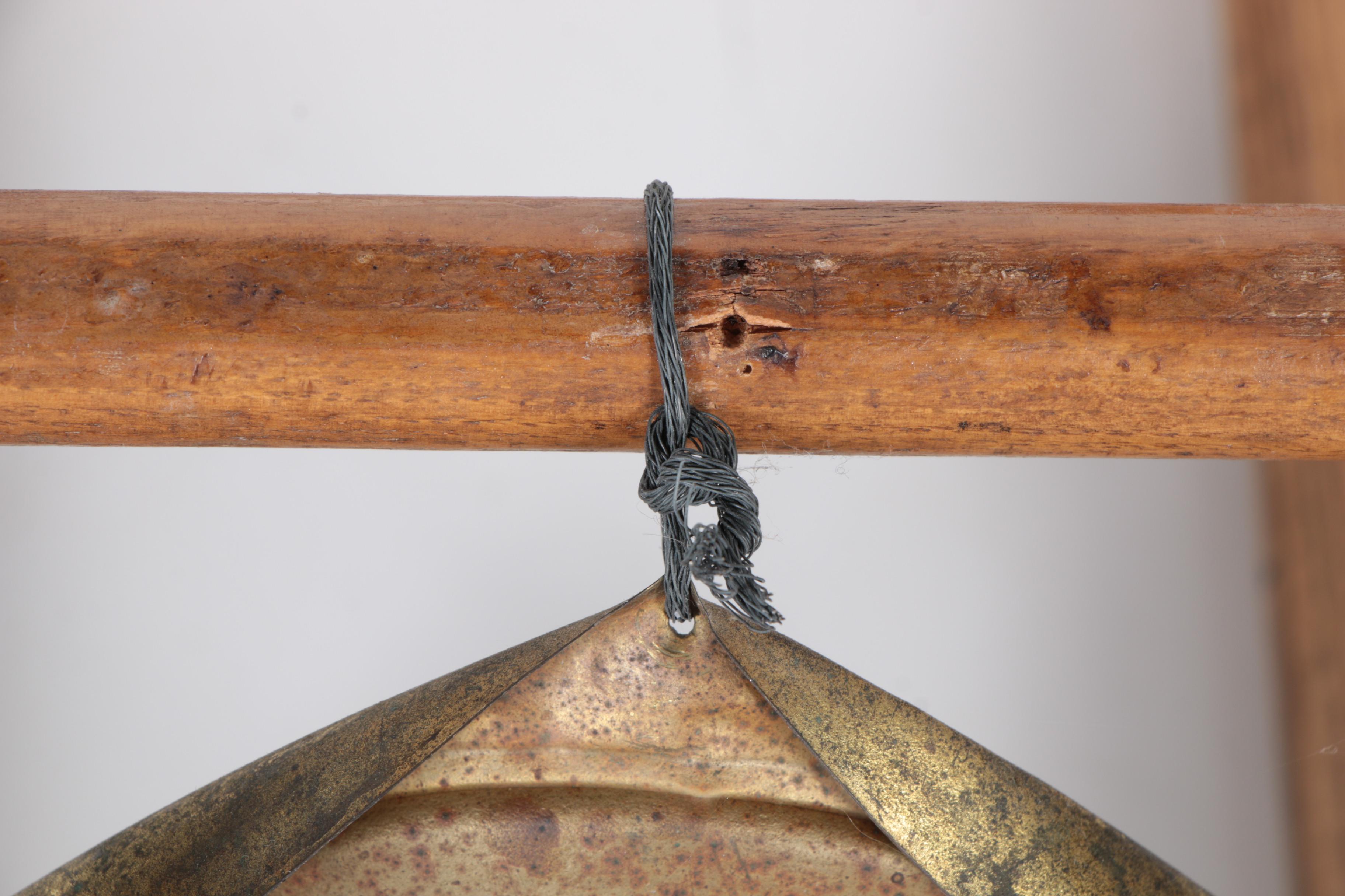 Late Victorian Era Aesthetic Period Oak and Brass Umbrella Stand