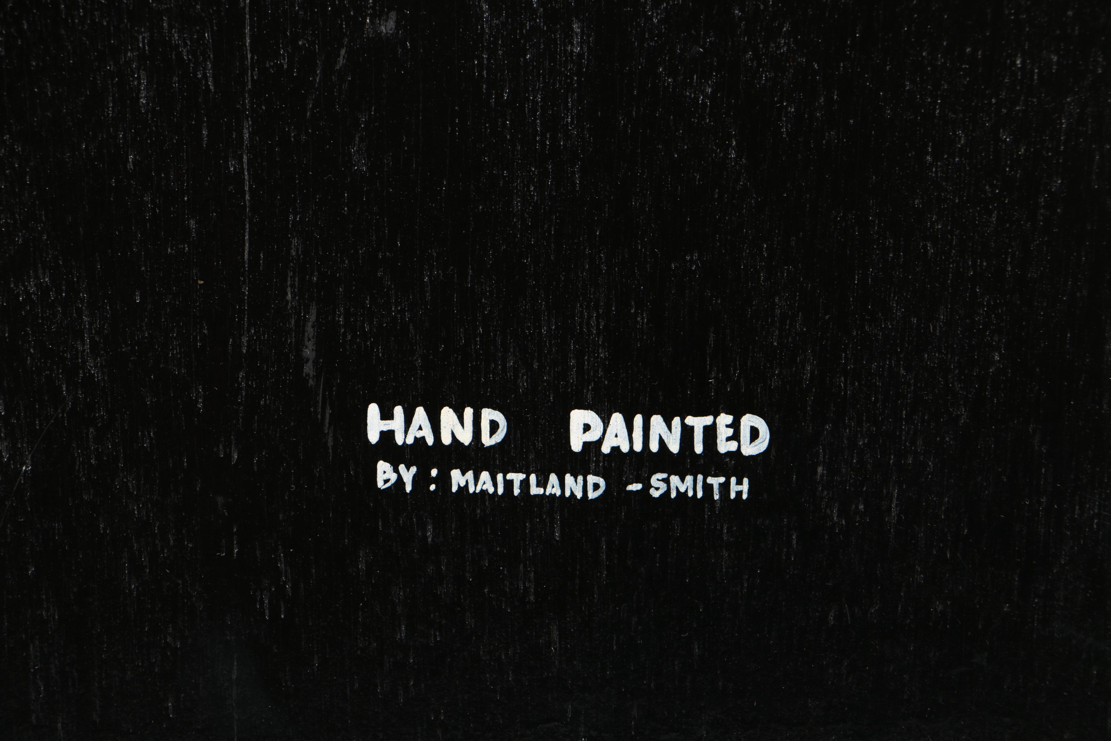 Maitland-Smith Oil on Canvas Board of Anthropomorphic Dog