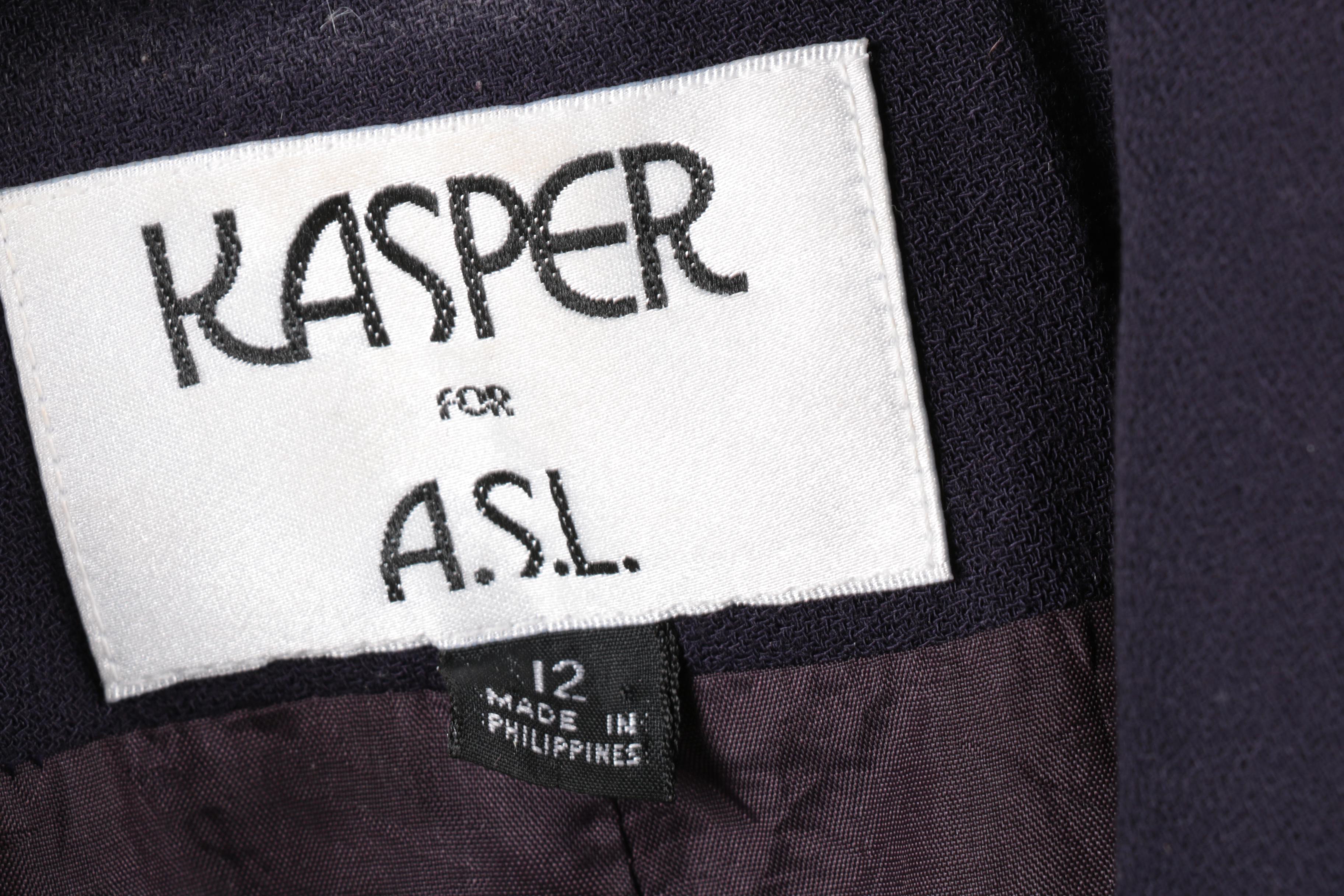 Women's Vintage Plaid Jackets Including Kasper for A.S.L.