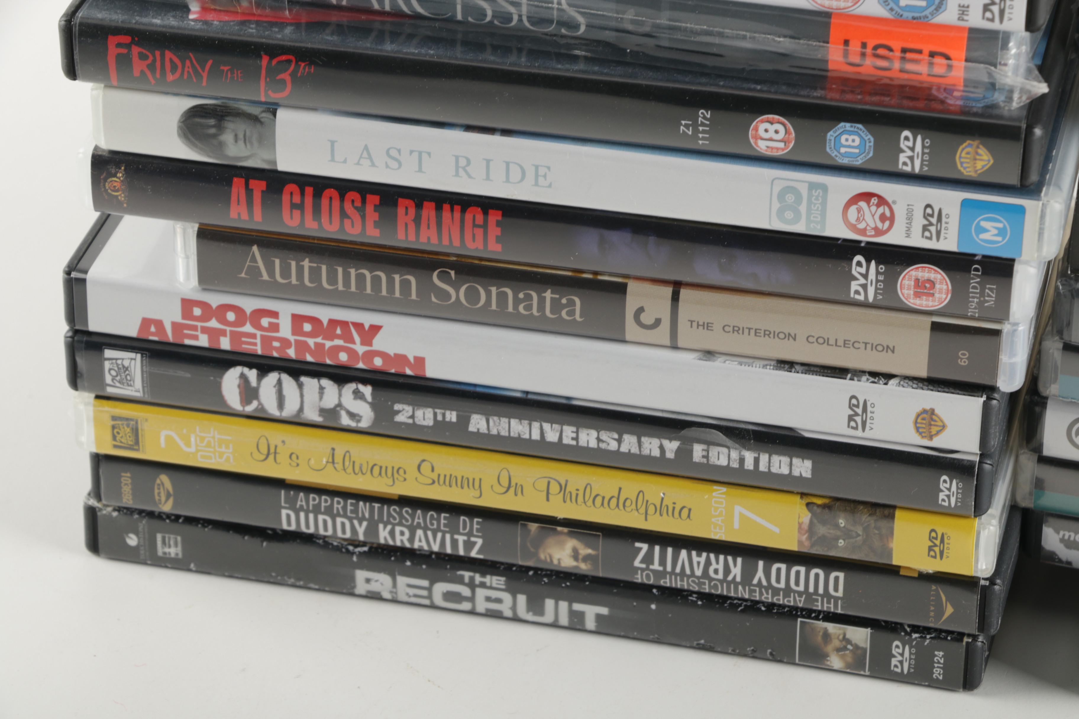 Criterion Collection and Other DVDs and Blu-Ray Discs