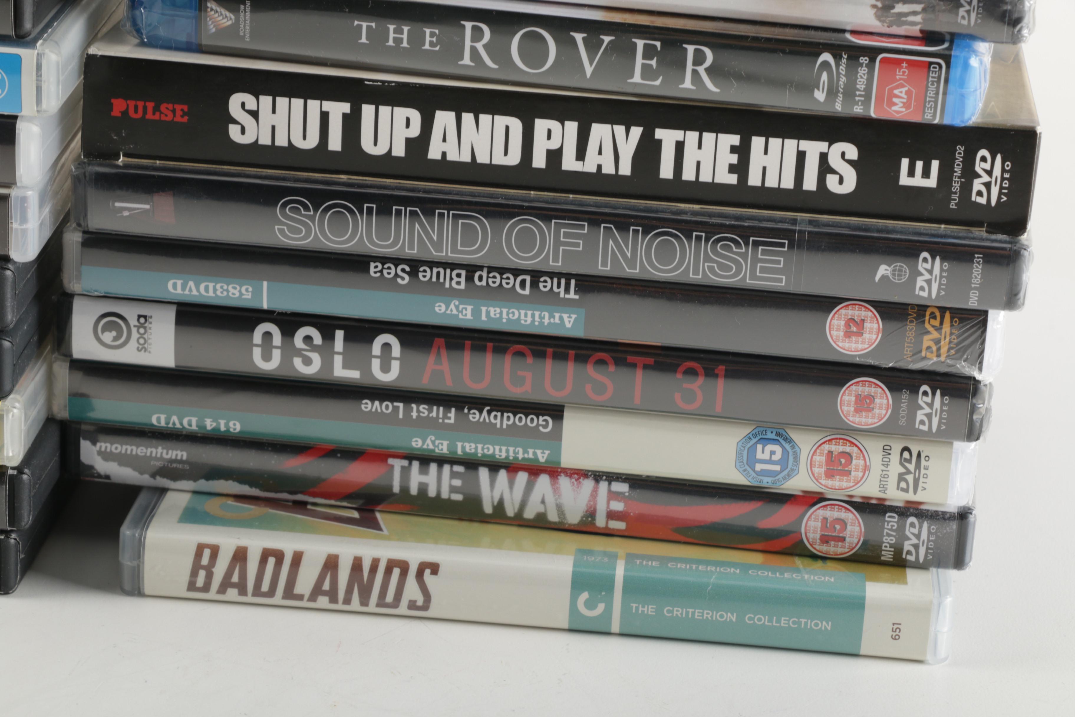 Criterion Collection and Other DVDs and Blu-Ray Discs