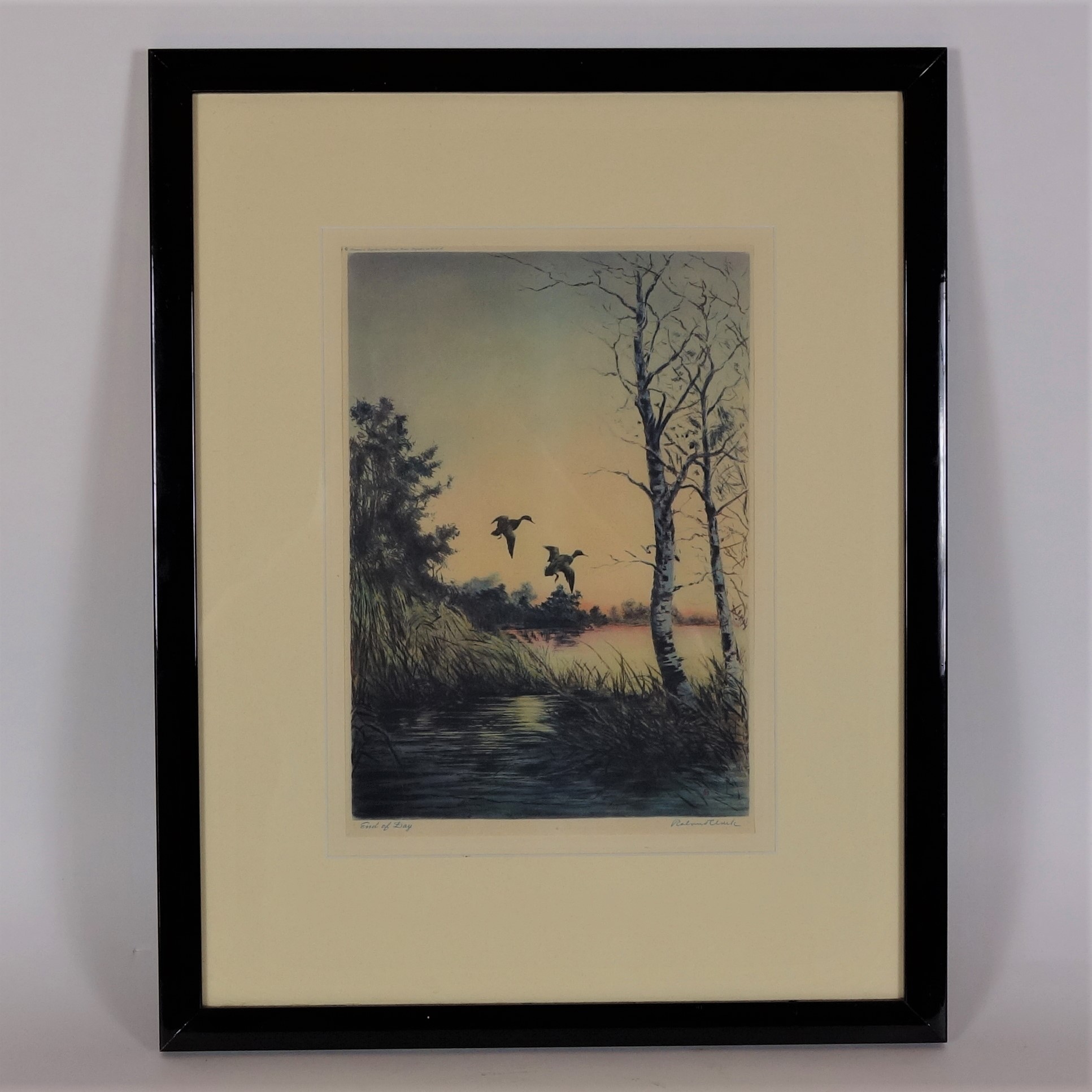 "End of the Day" Print after Etching by Roland Clark