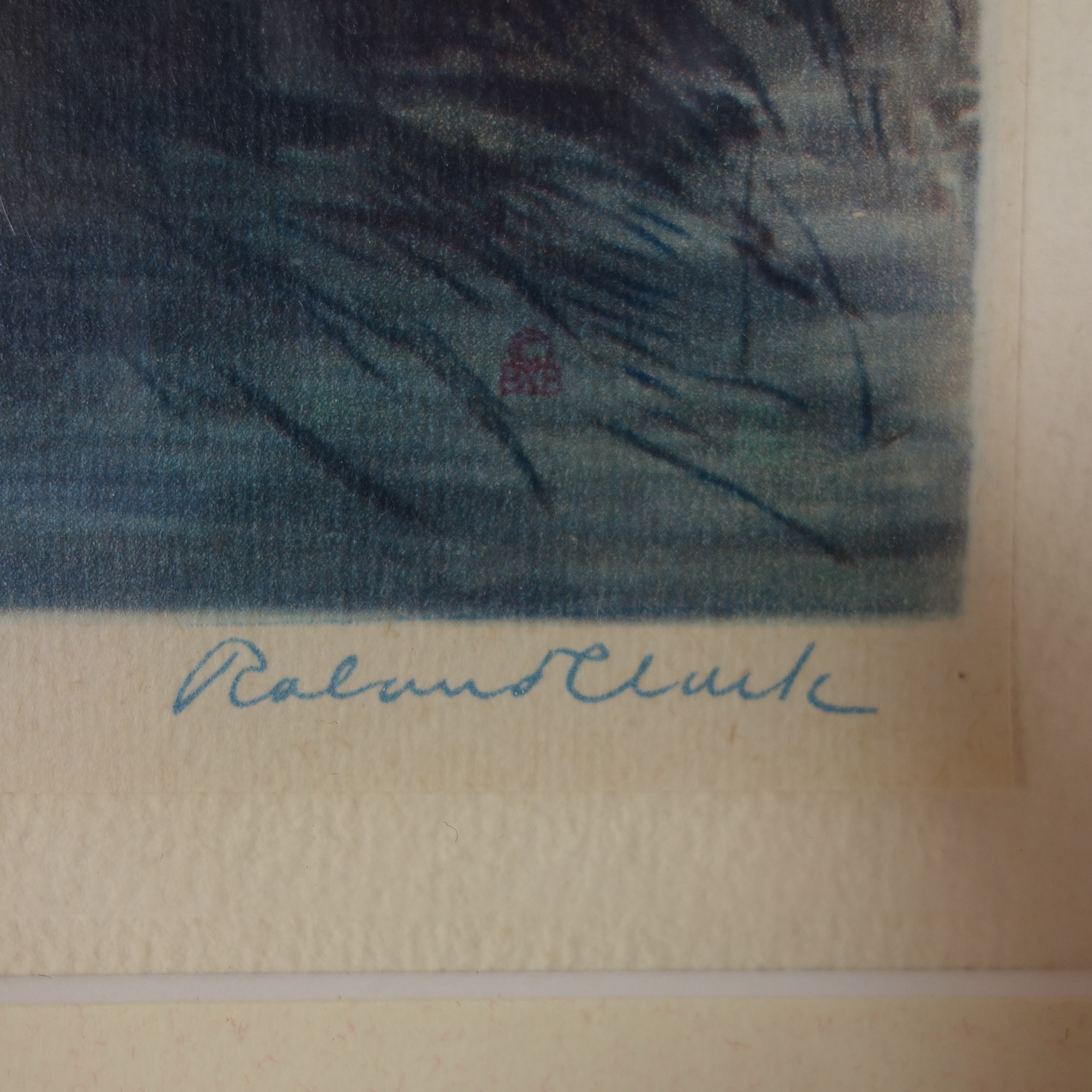 "End of the Day" Print after Etching by Roland Clark