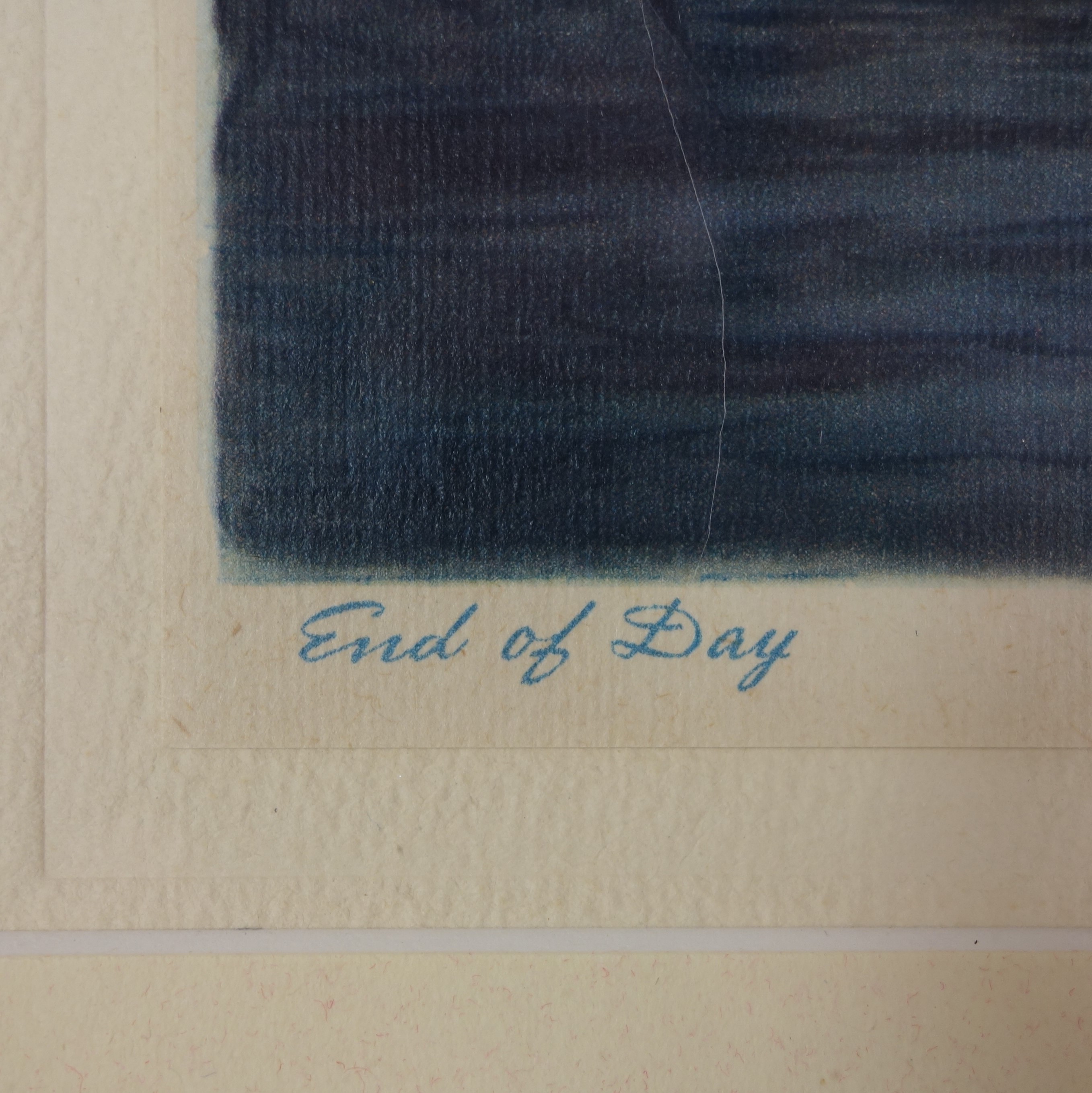 "End of the Day" Print after Etching by Roland Clark