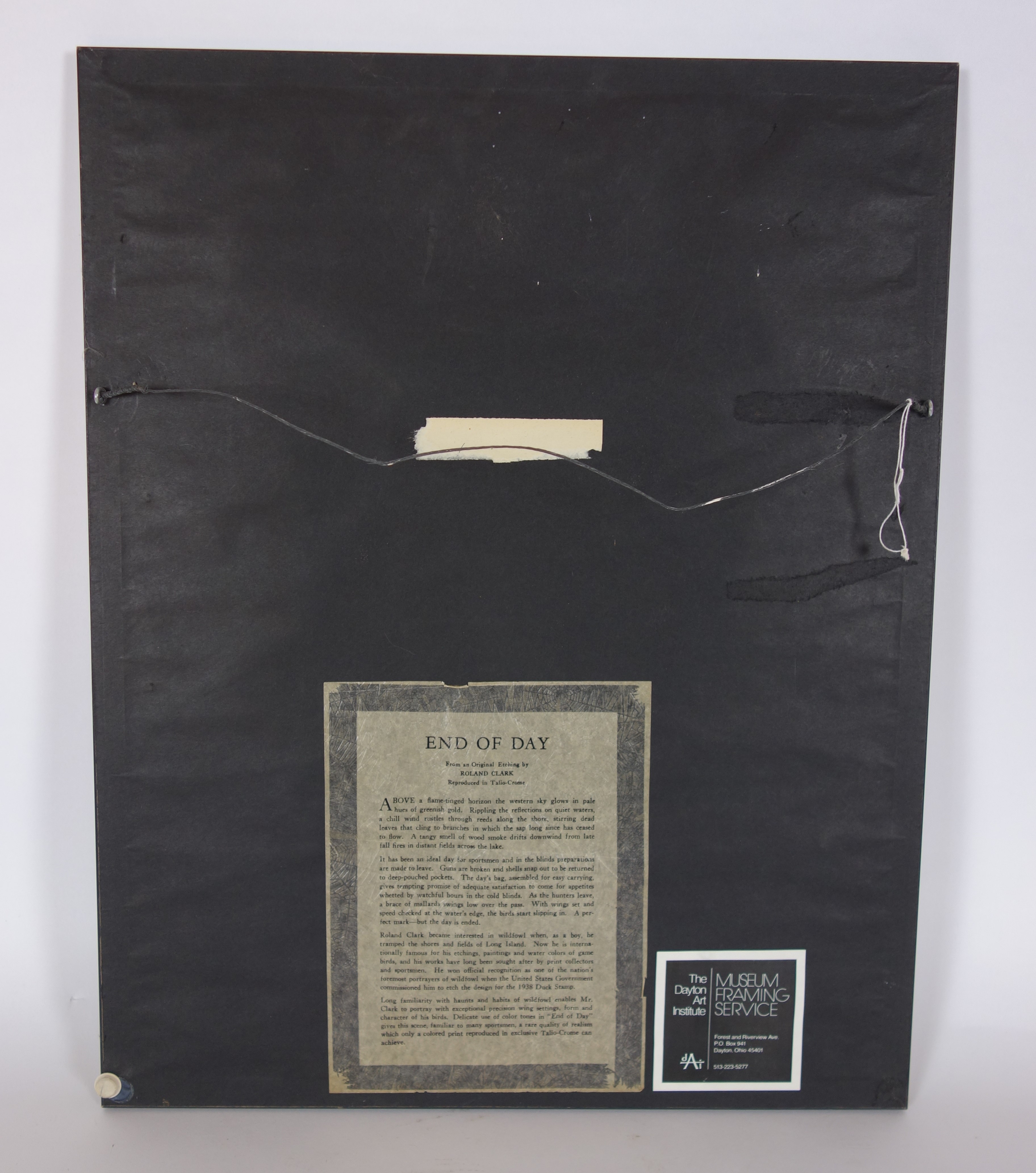 "End of the Day" Print after Etching by Roland Clark