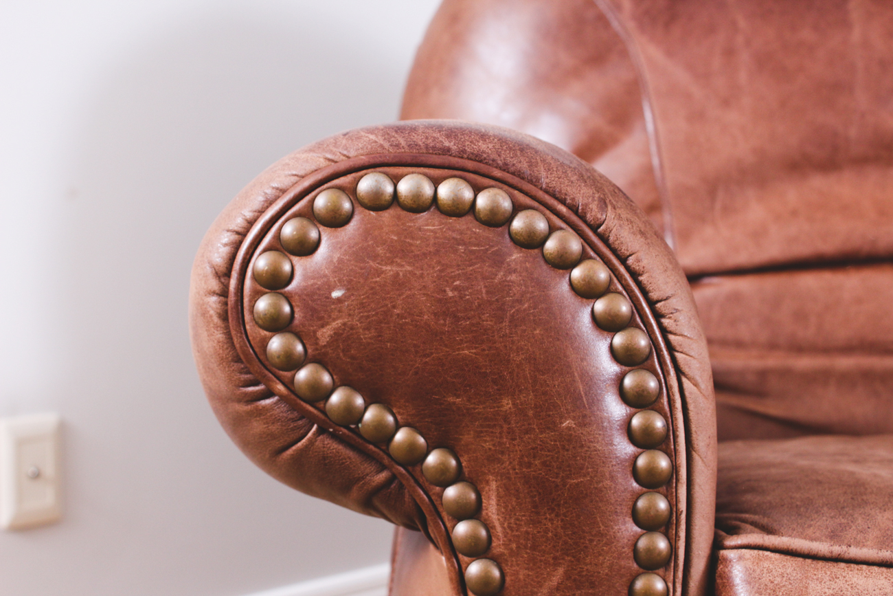 Brown Leather Recliner by Bradington Young