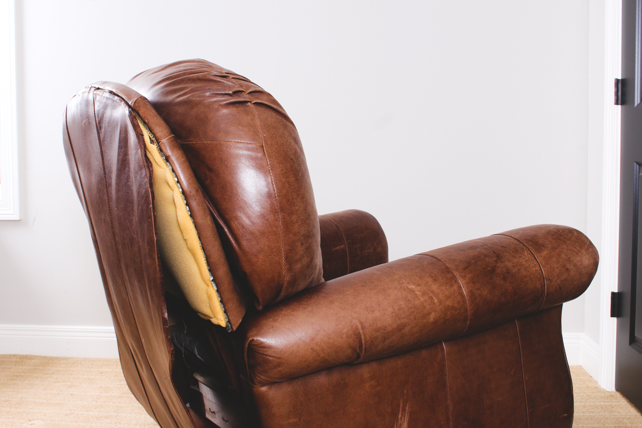Brown Leather Recliner by Bradington Young