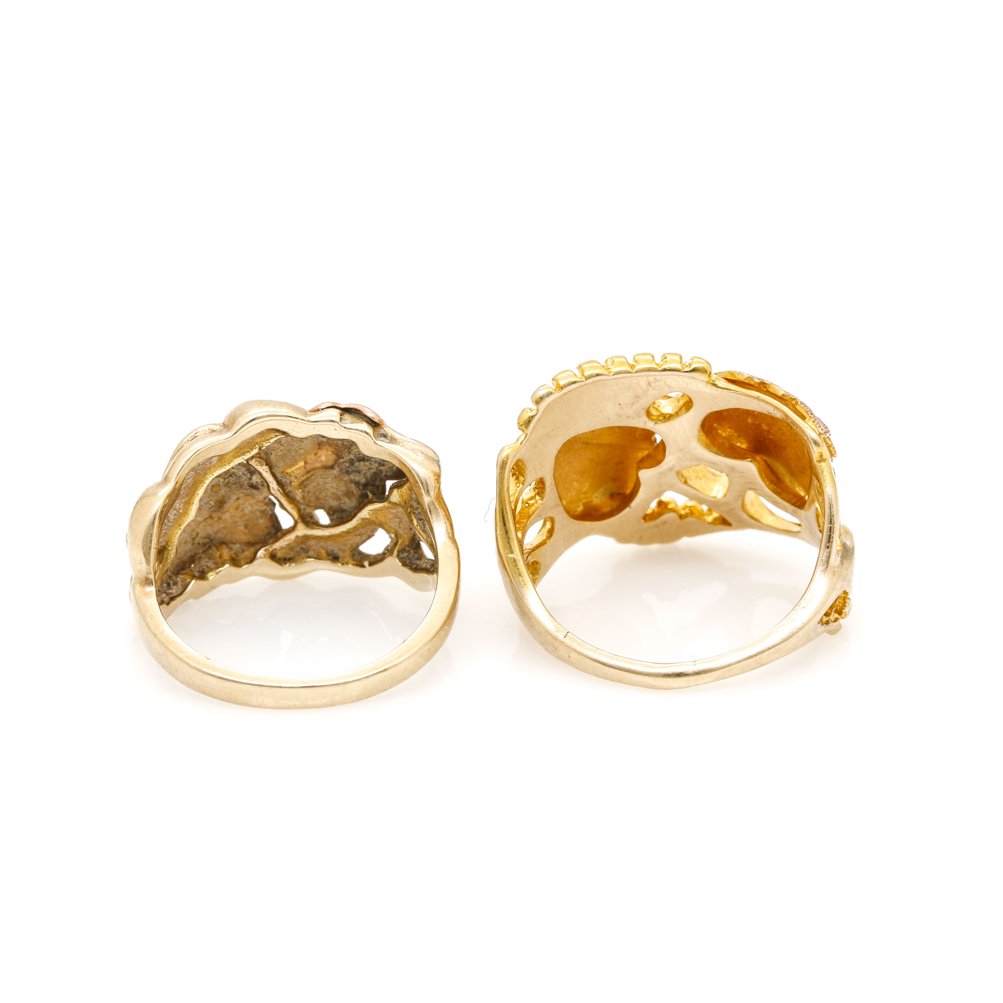 10K Tri-Tone Gold Black Hills Rings Including Stamper
