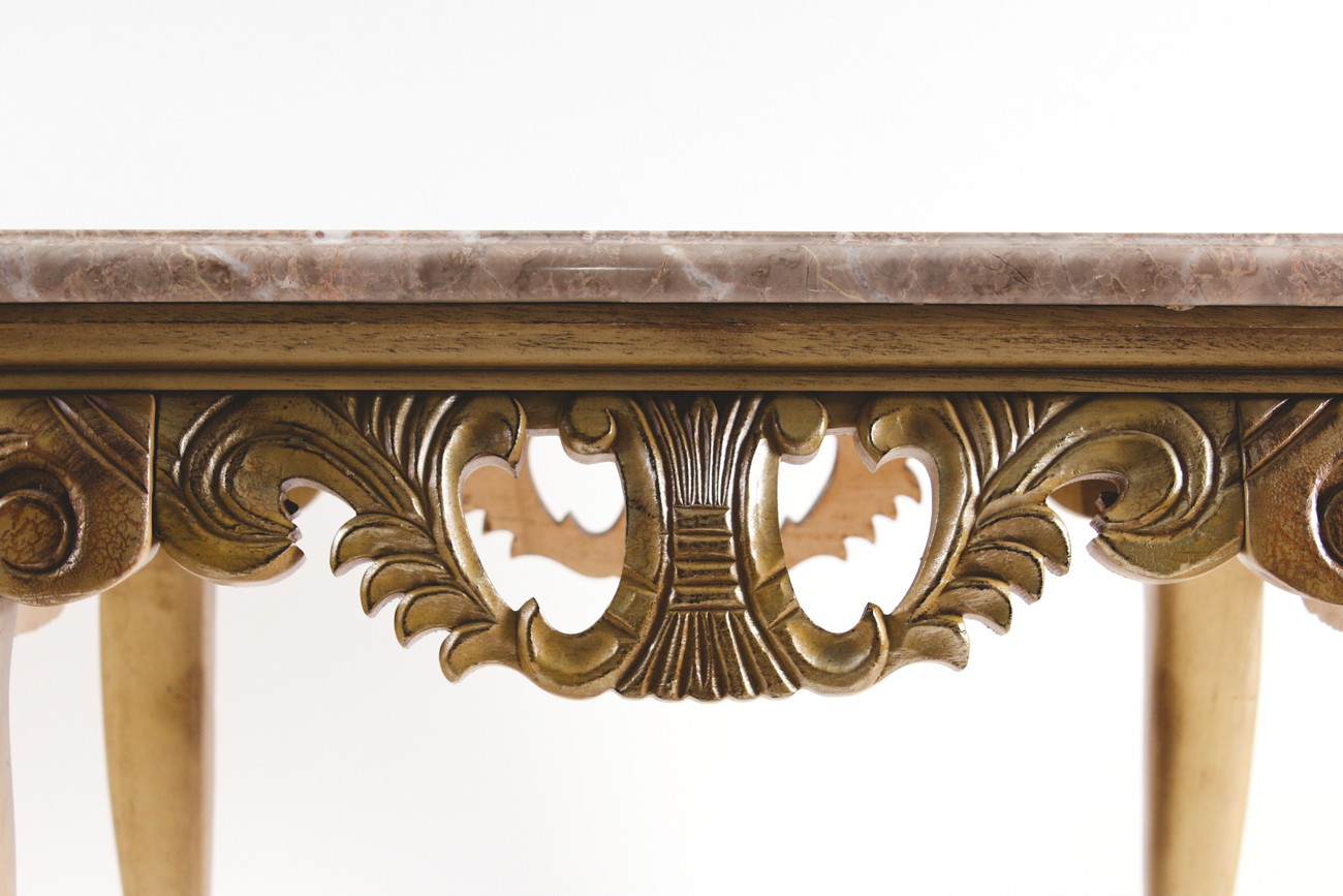 Square Marble Top End Table