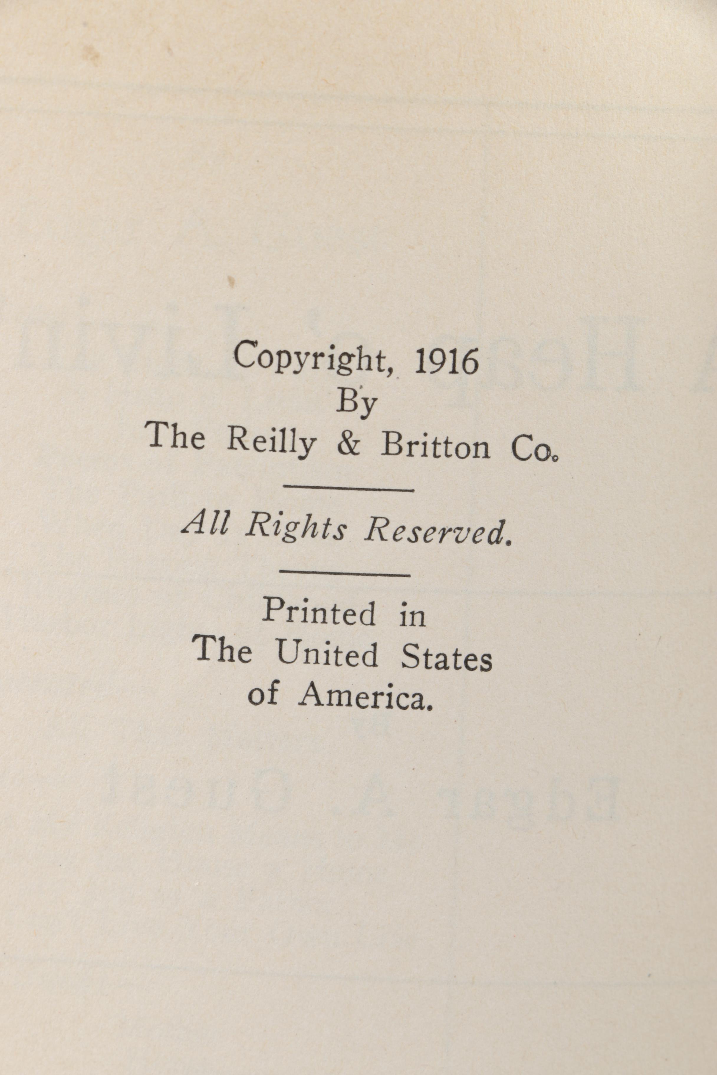 Circa 1930s "A Heap o' Livin'" by Edgar A. Guest