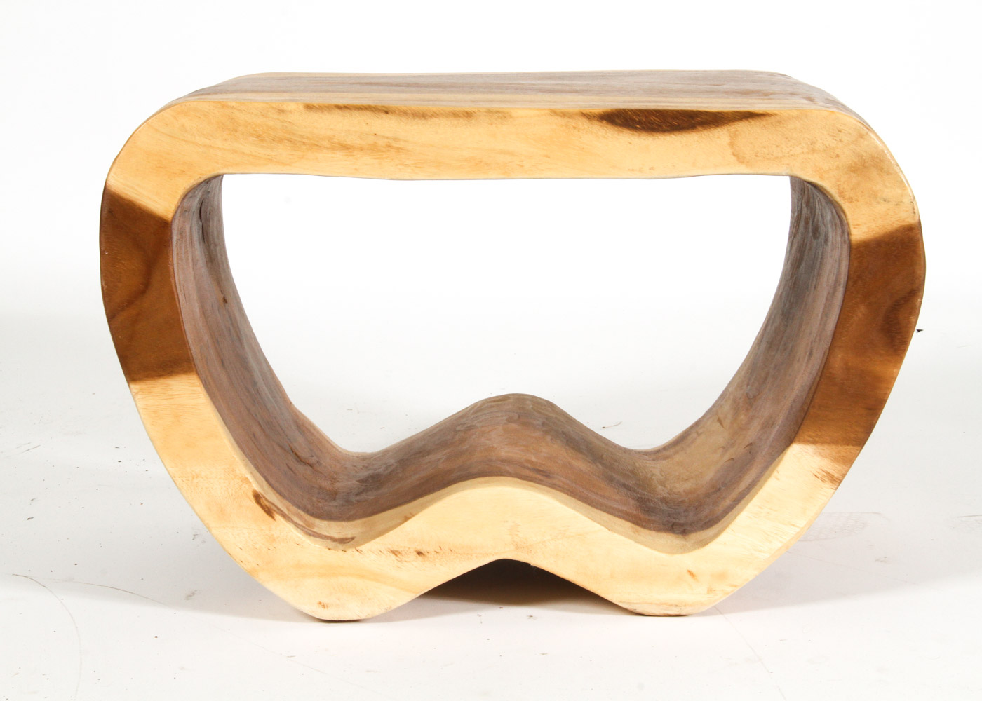 Modernist Natural Wood Side Table