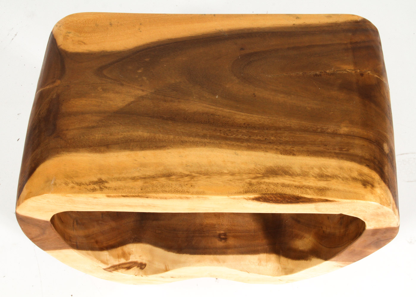 Modernist Natural Wood Side Table