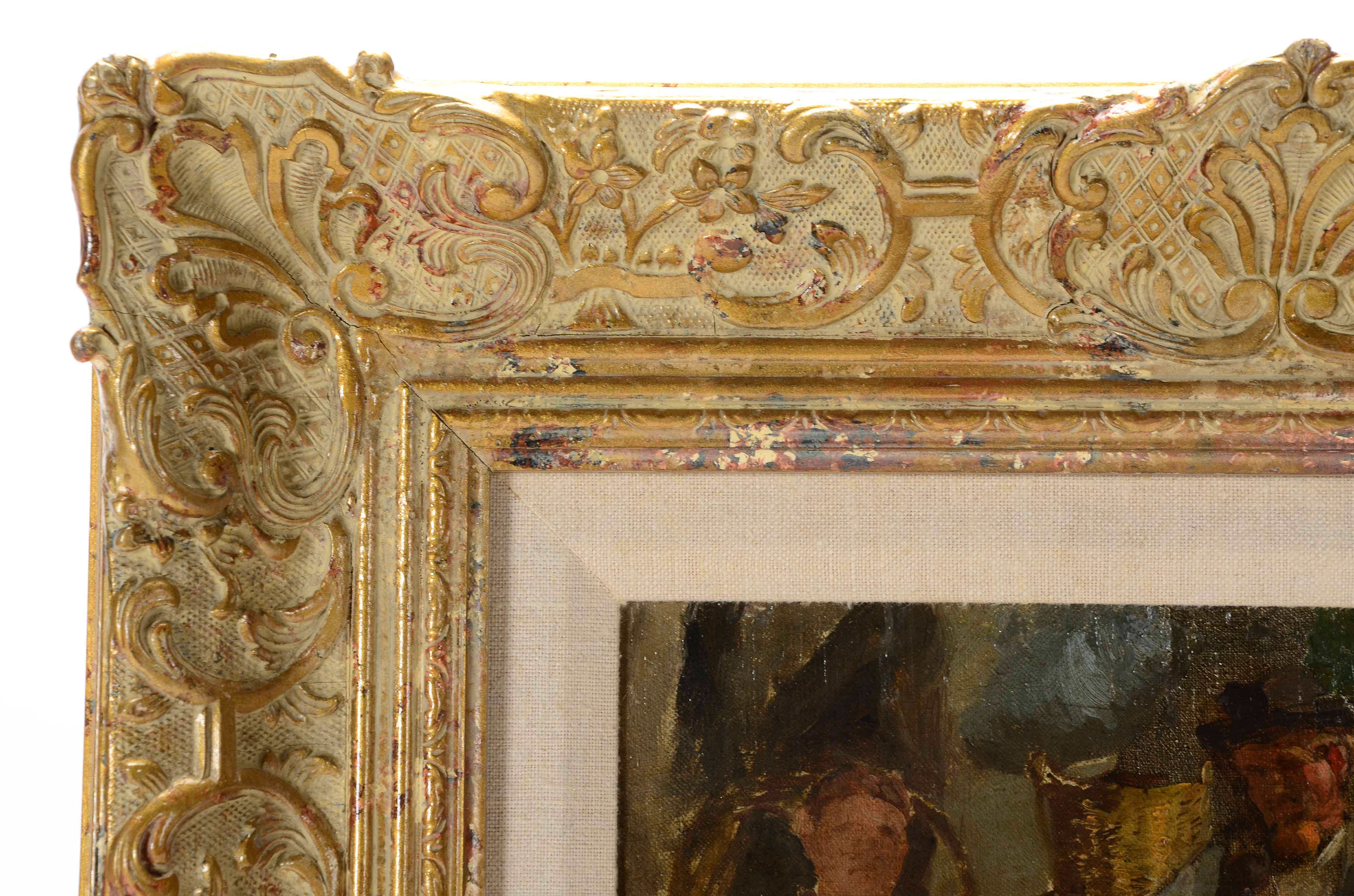 Charles Webber Original Antique Oil Painting on Canvas