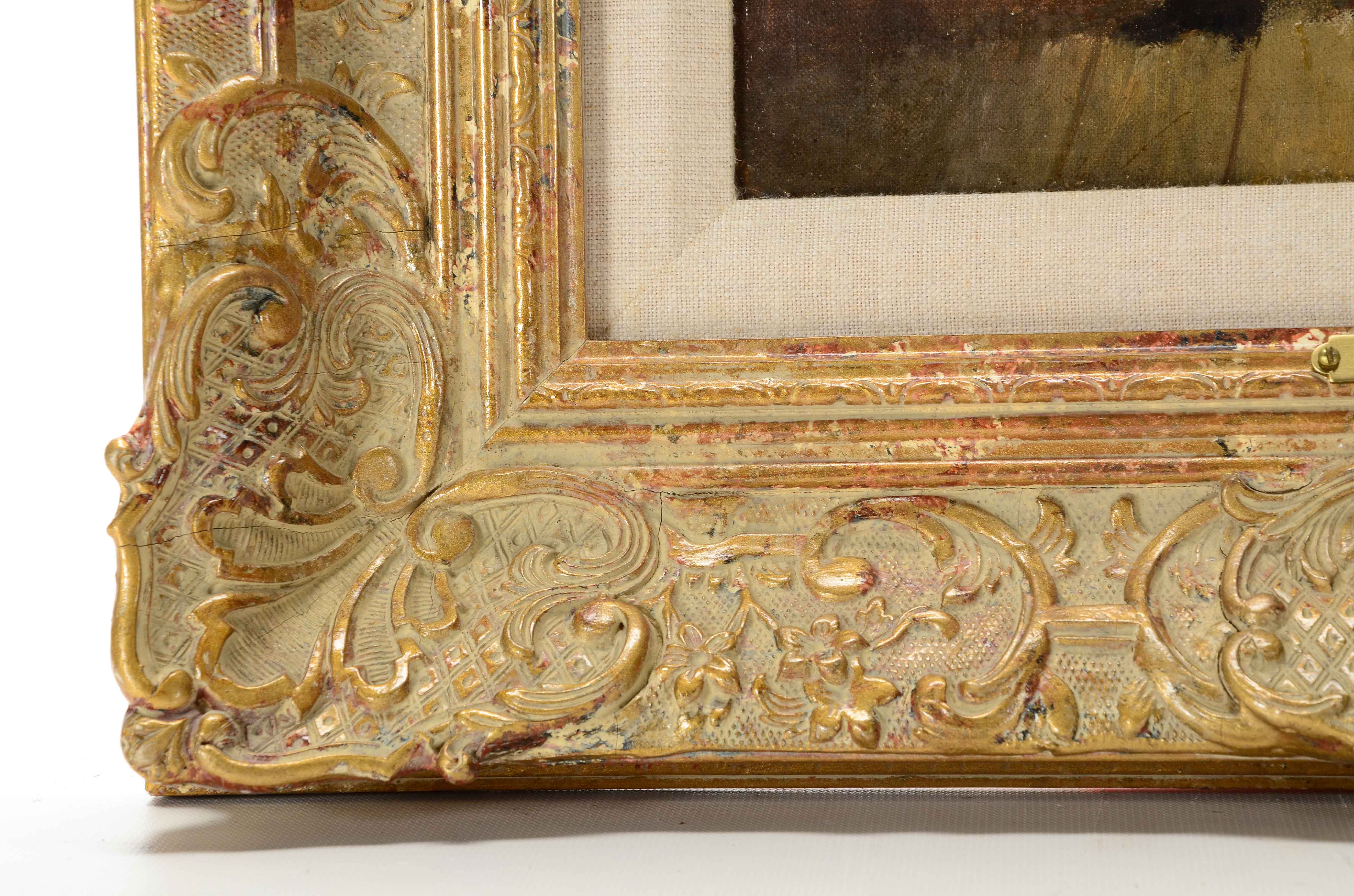 Charles Webber Original Antique Oil Painting on Canvas