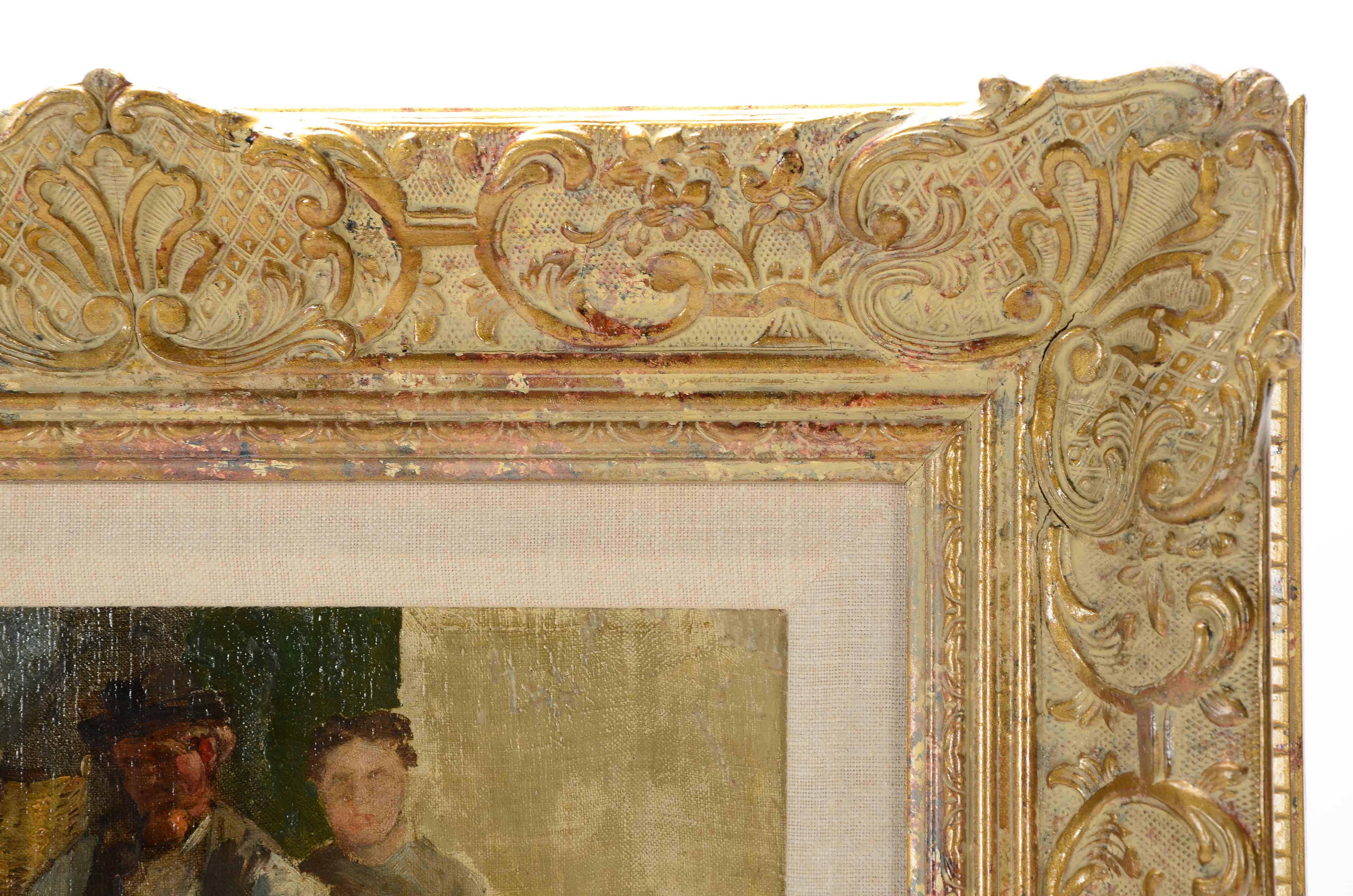 Charles Webber Original Antique Oil Painting on Canvas