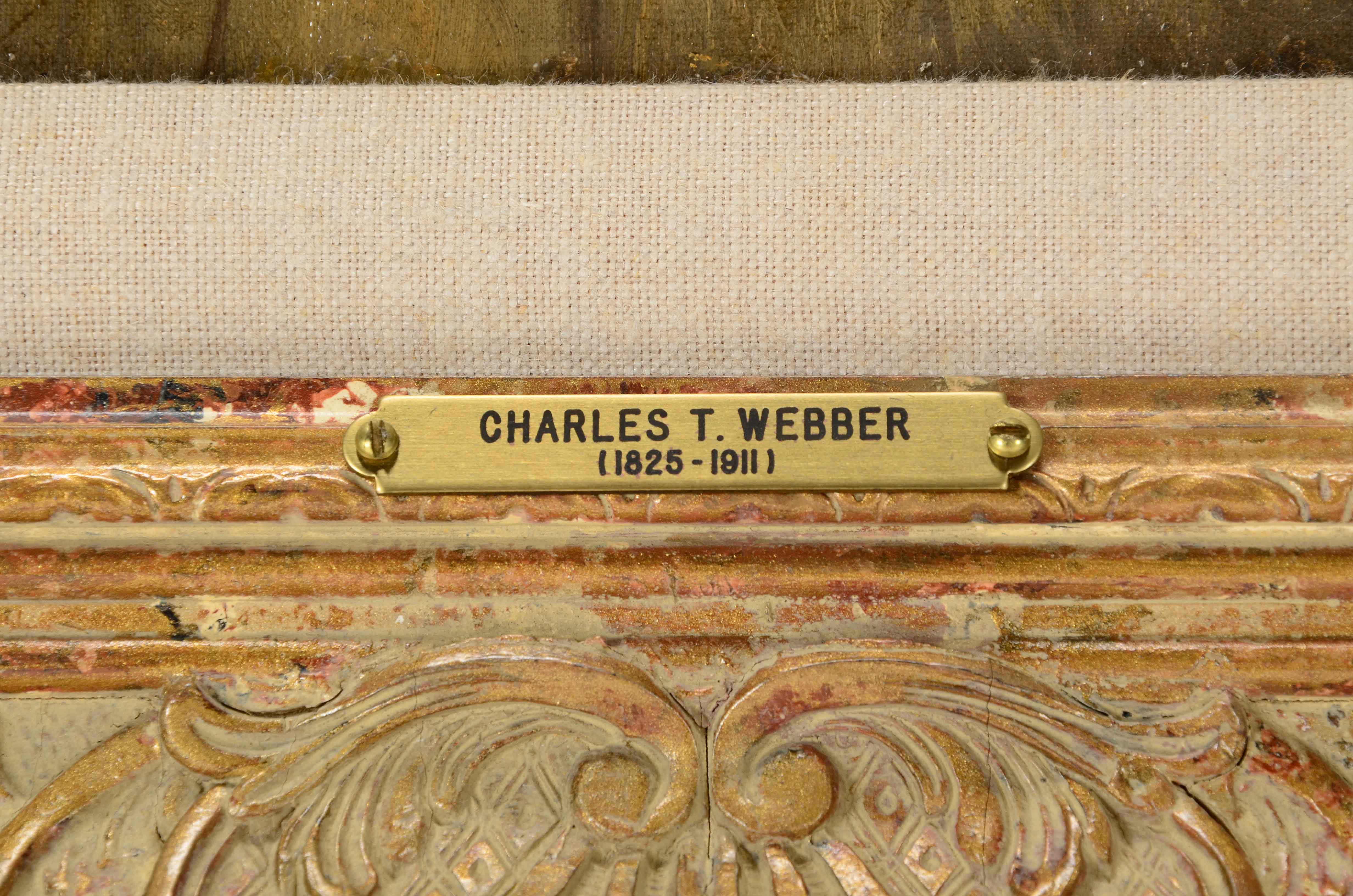 Charles Webber Original Antique Oil Painting on Canvas