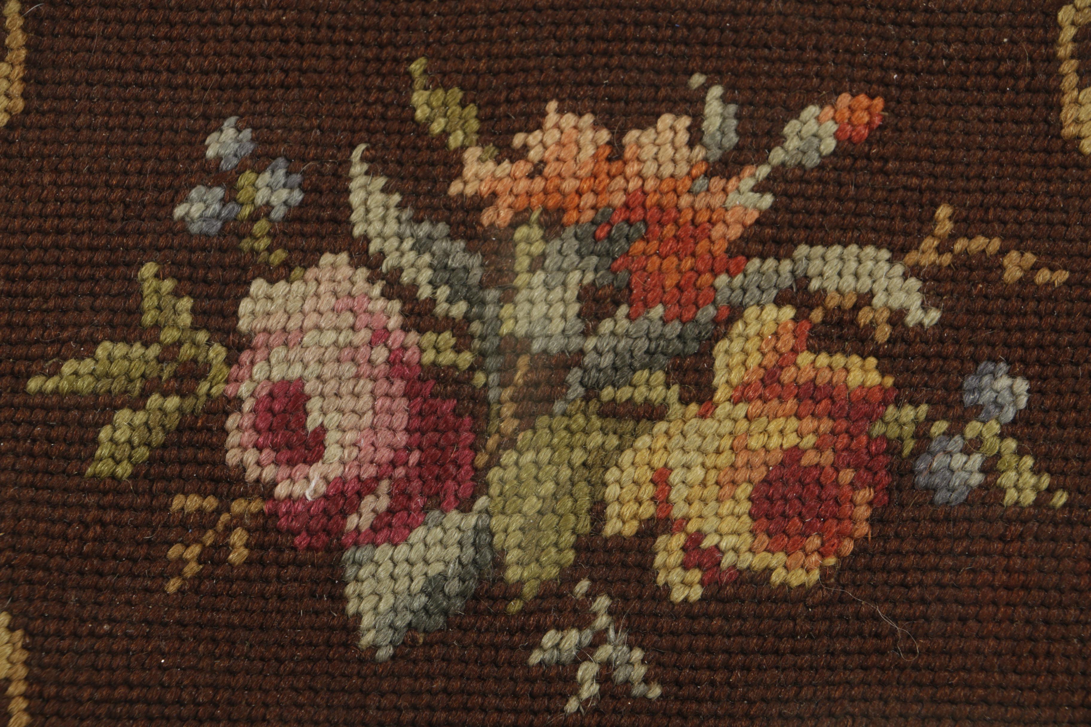 Vintage Floral Needlepoint
