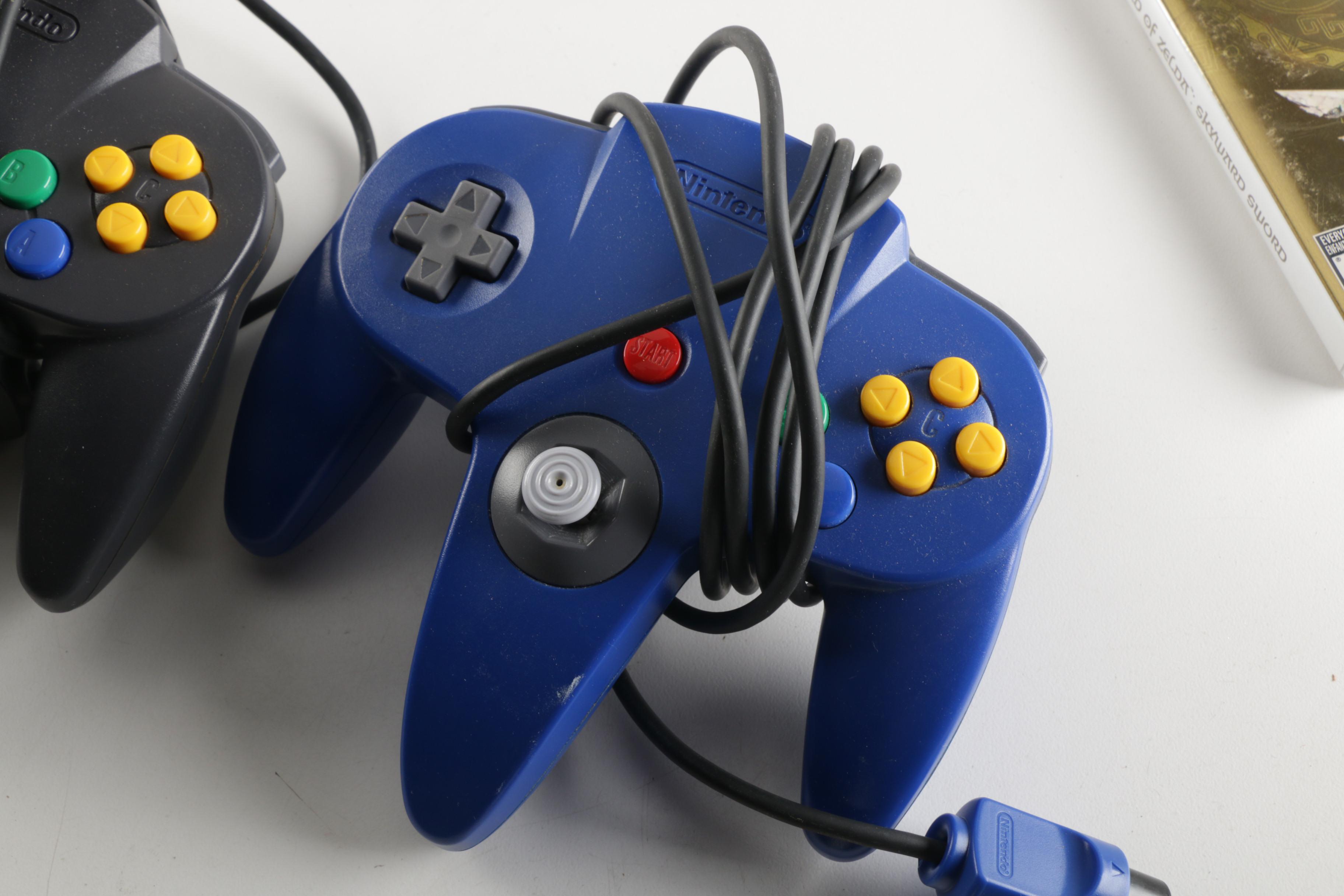 Nintendo 64 with Wii Zelda Game