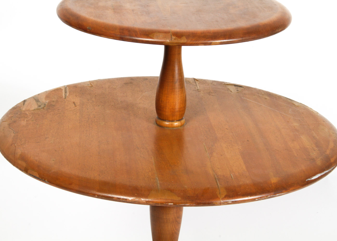 Vintage Round Dumbwaiter Table