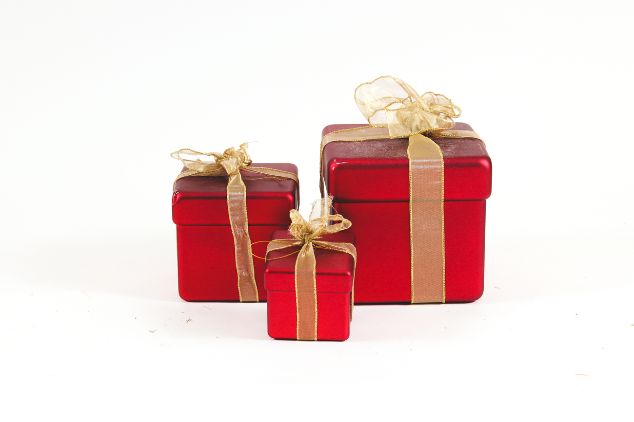 Red and Gold Ornaments and Holiday Decor