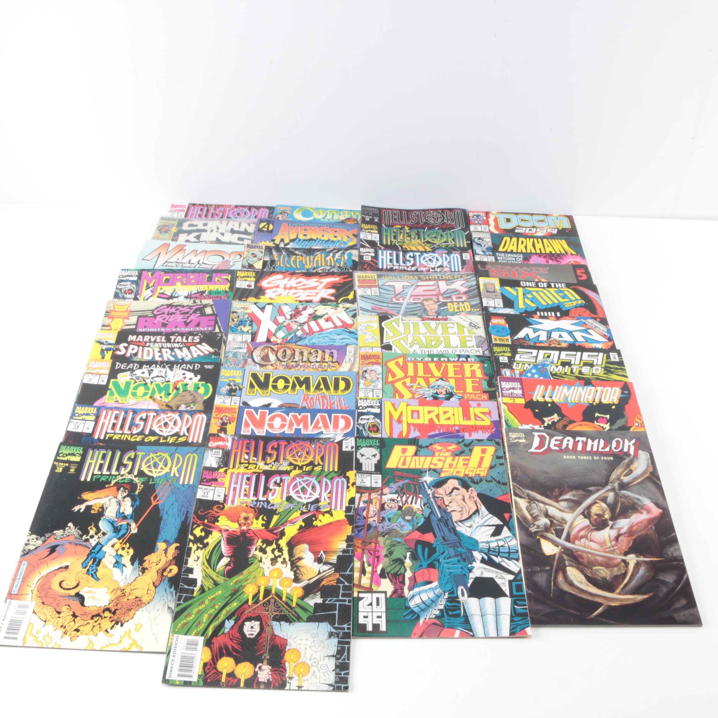 Modern Age Marvel Featuring Hellstorm and Silver Sable