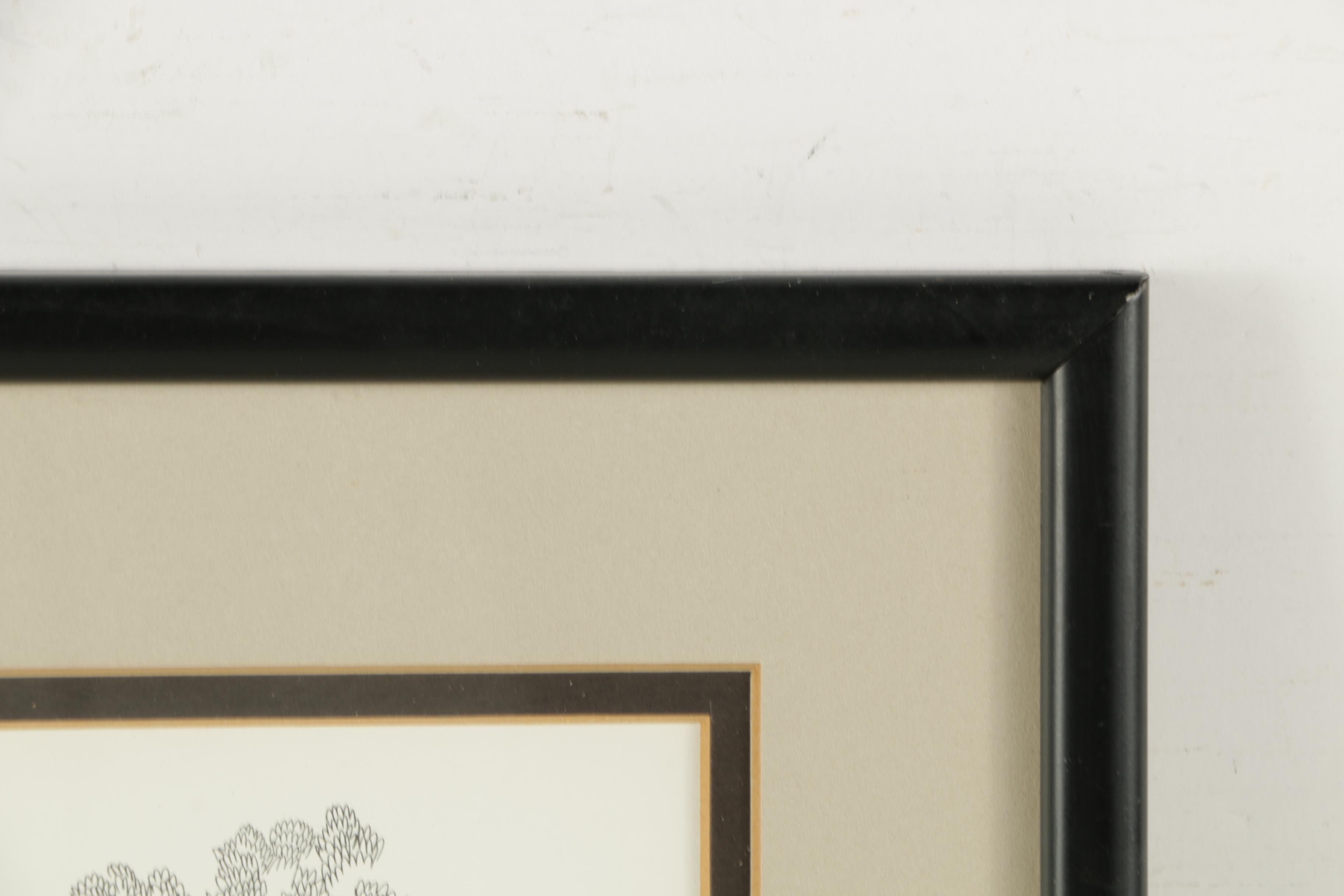 Offset Lithographs After Norman Baxter of Texas Architecture