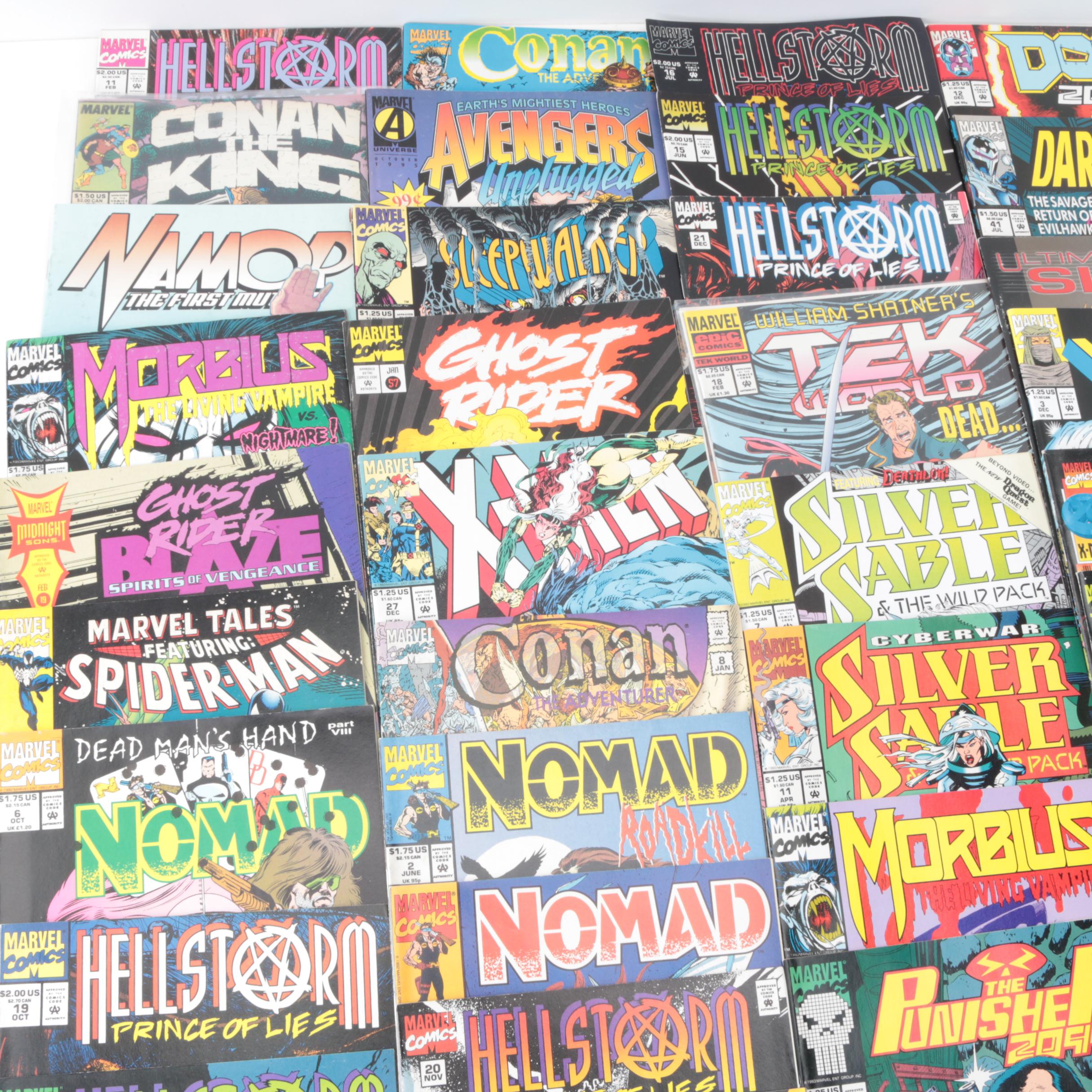 Modern Age Marvel Featuring Hellstorm and Silver Sable