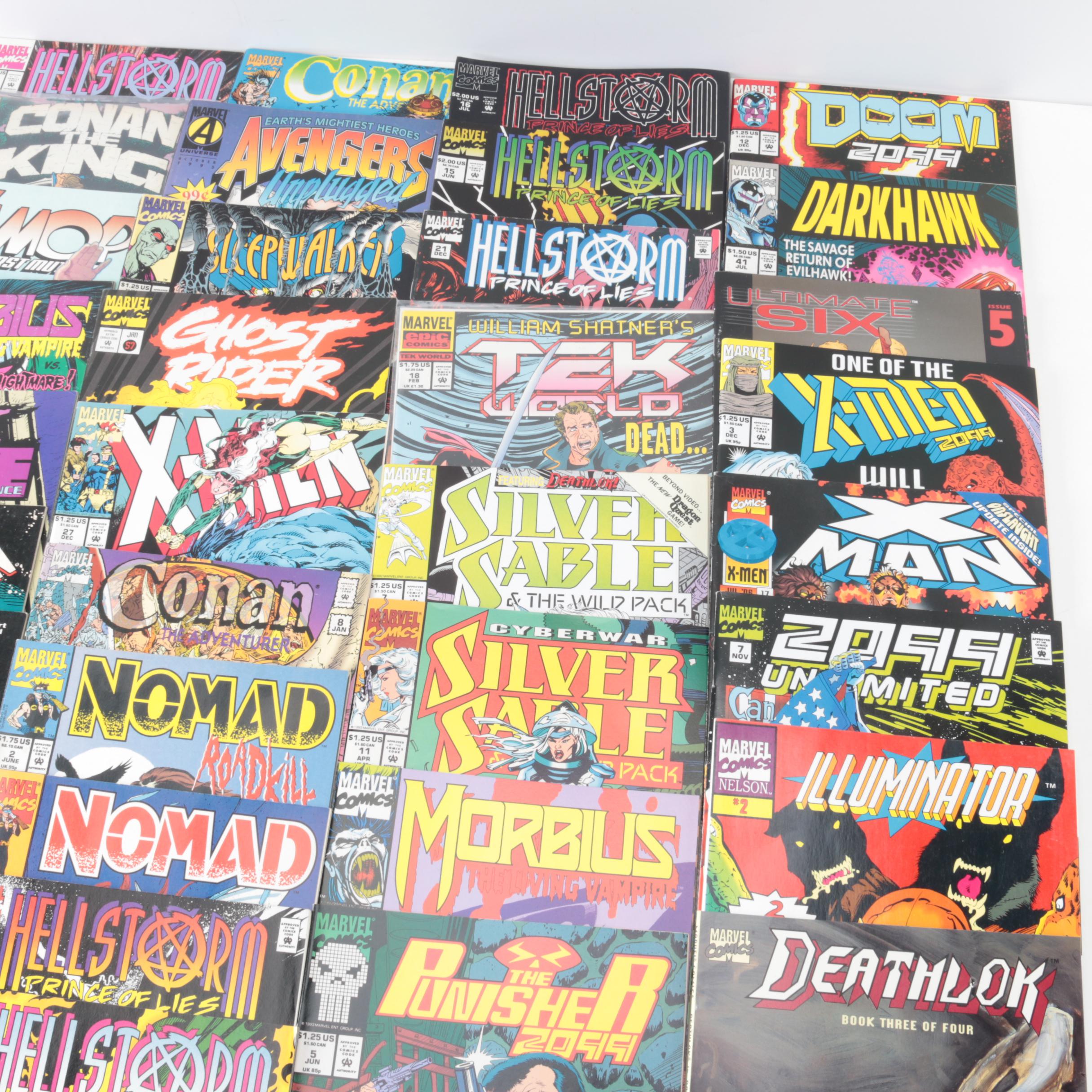 Modern Age Marvel Featuring Hellstorm and Silver Sable