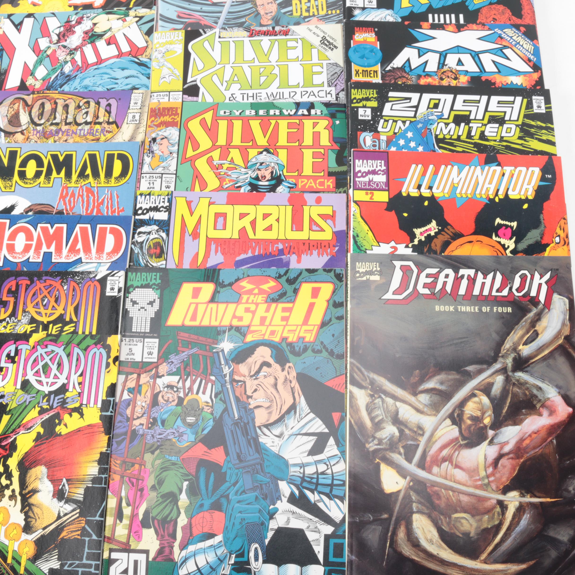 Modern Age Marvel Featuring Hellstorm and Silver Sable