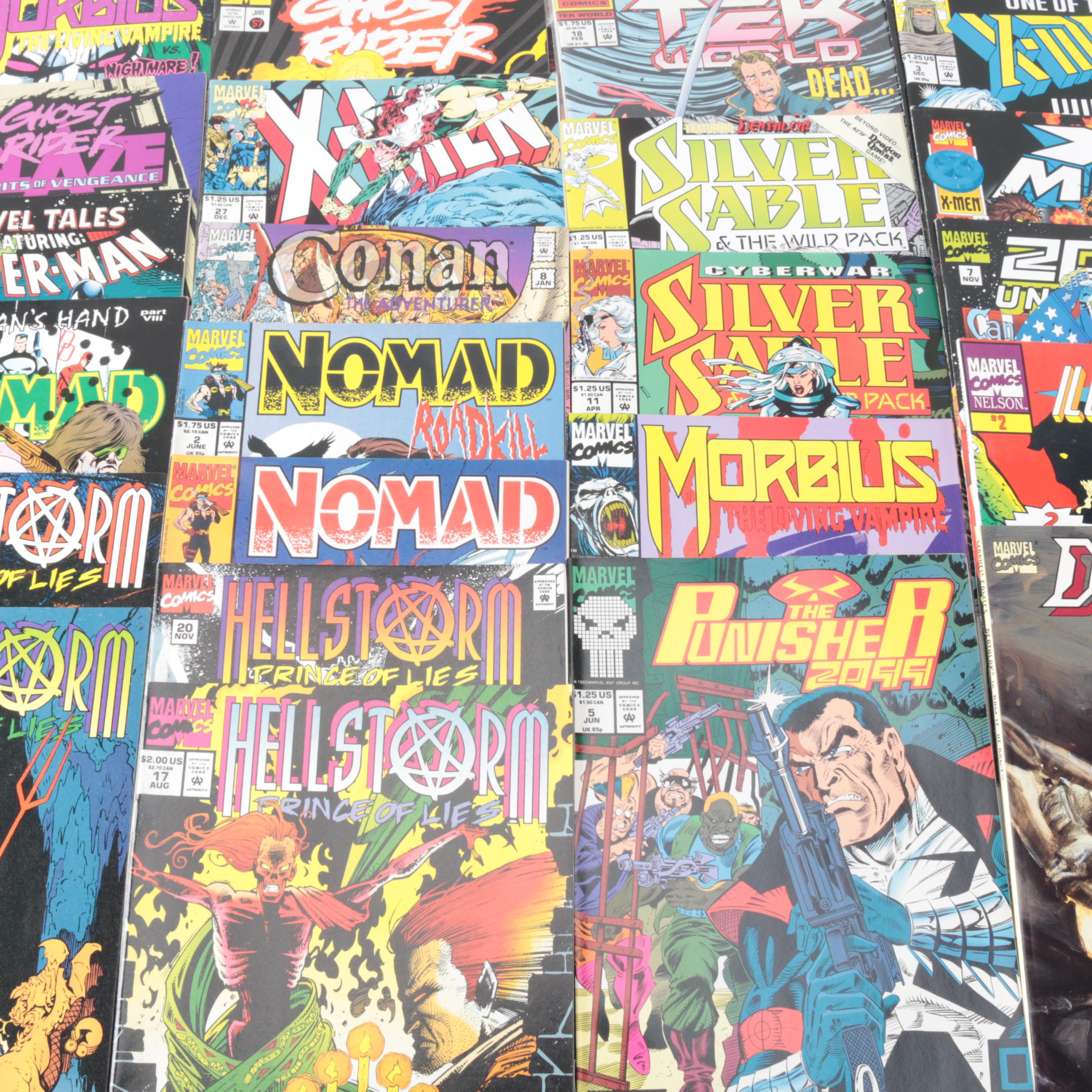 Modern Age Marvel Featuring Hellstorm and Silver Sable