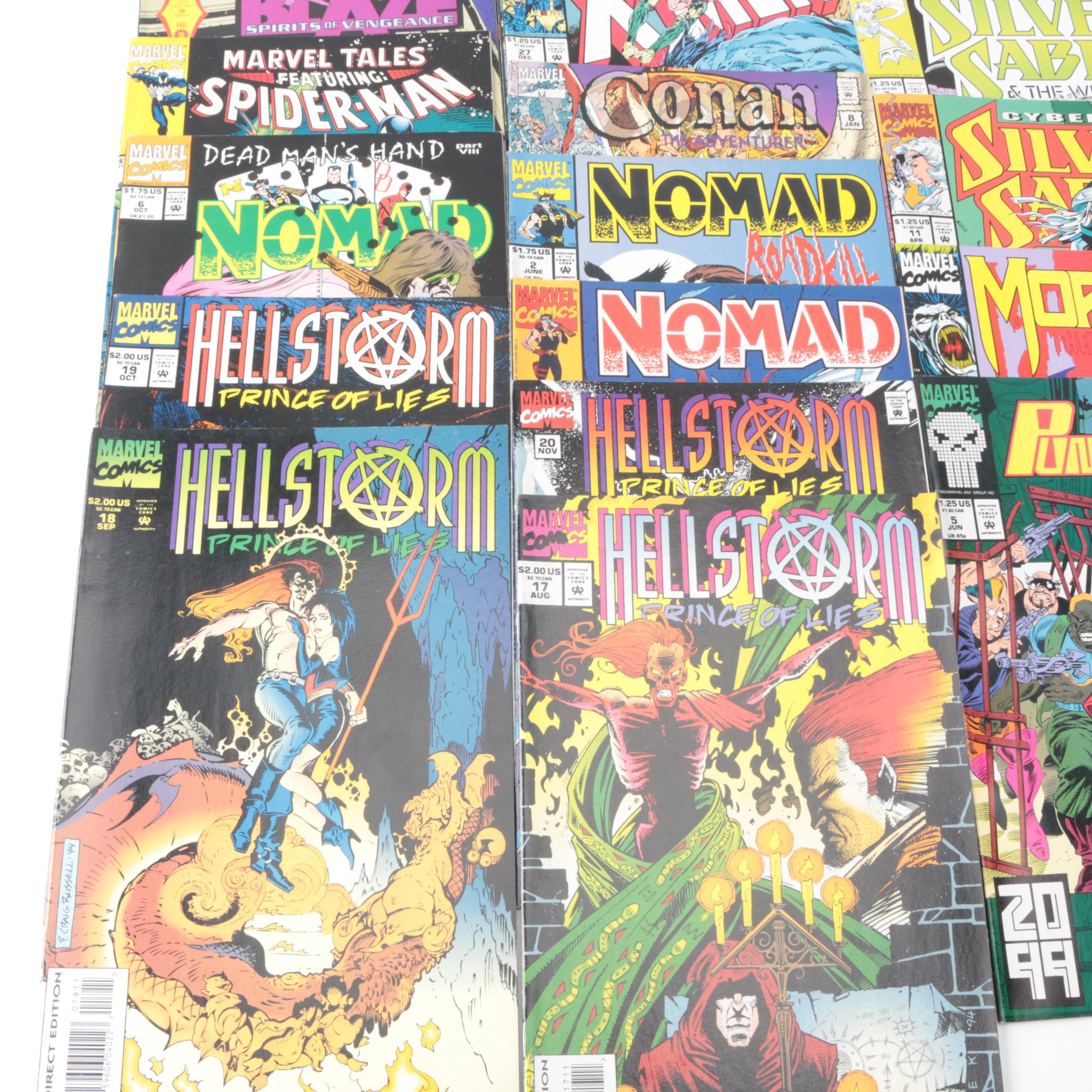 Modern Age Marvel Featuring Hellstorm and Silver Sable