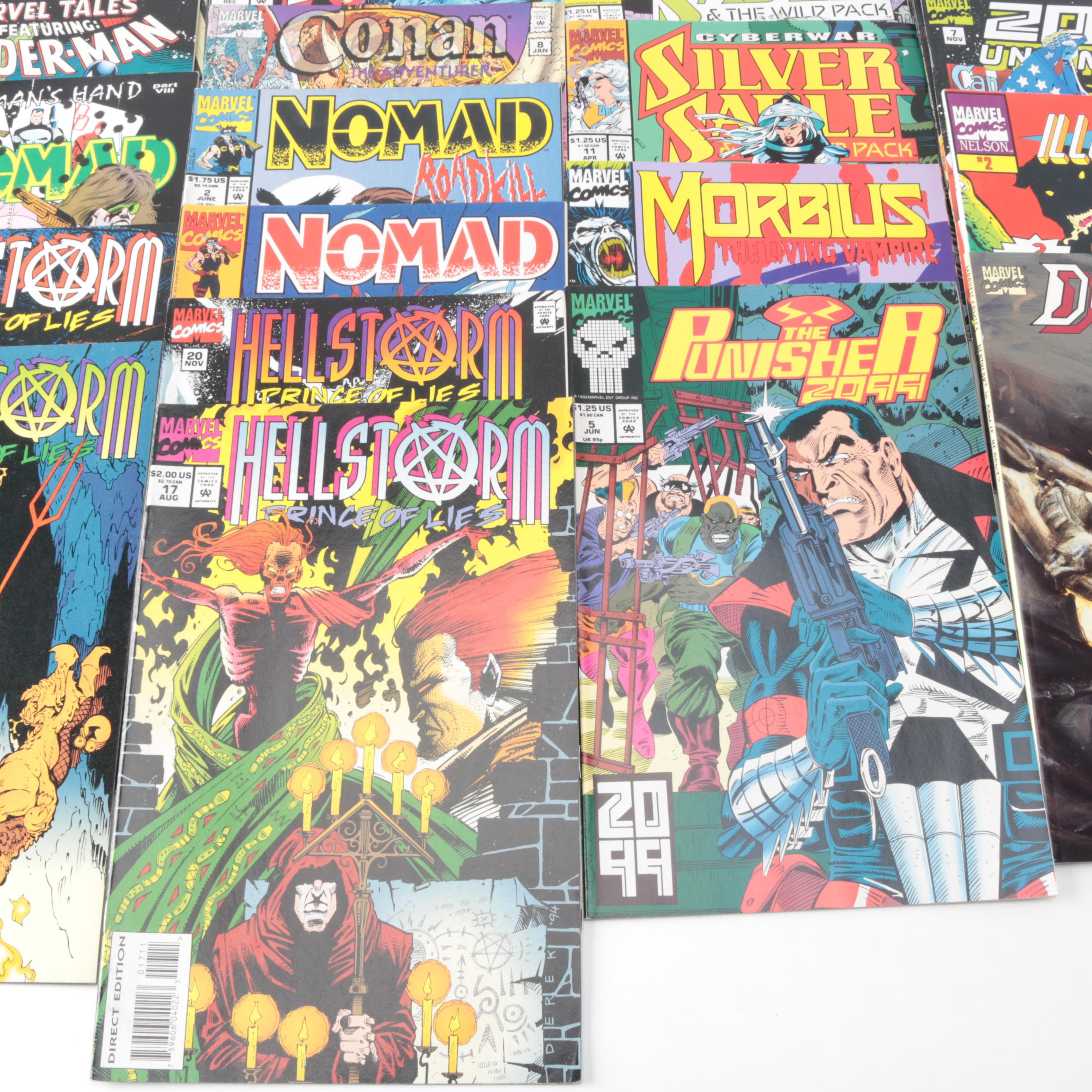 Modern Age Marvel Featuring Hellstorm and Silver Sable