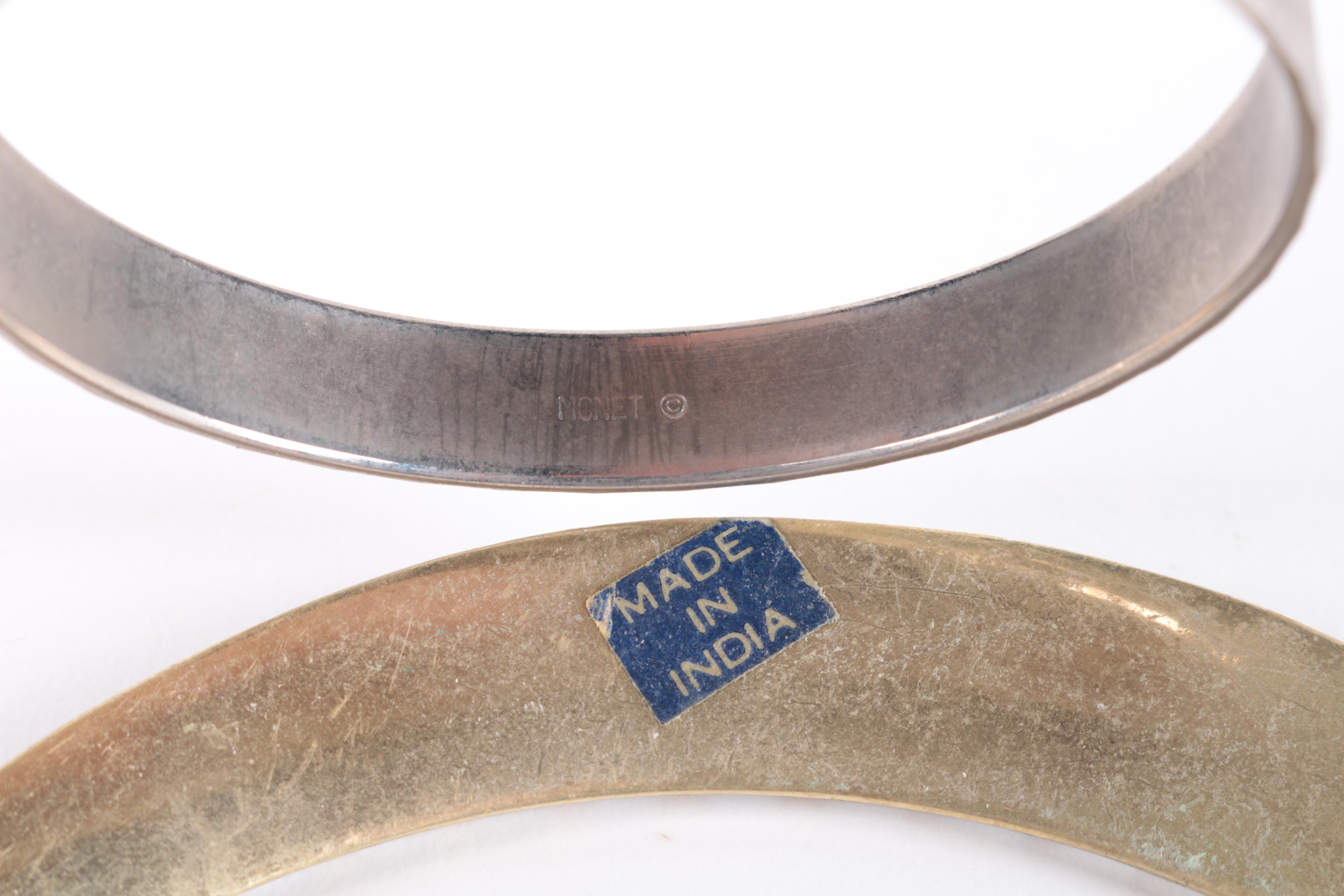 Assortment of Vintage Costume Jewelry with Stone Accents