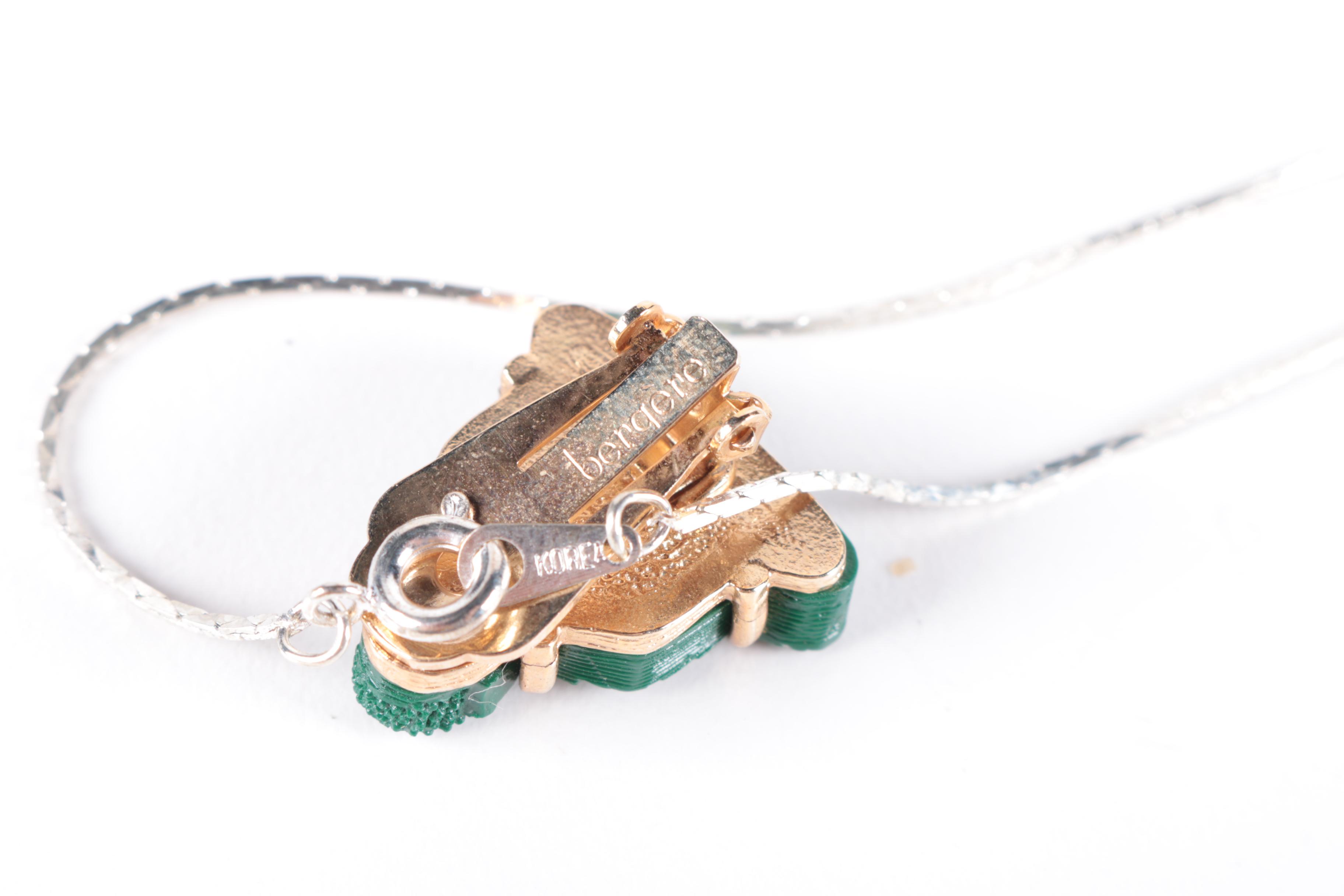 Assortment of Vintage Costume Jewelry with Stone Accents