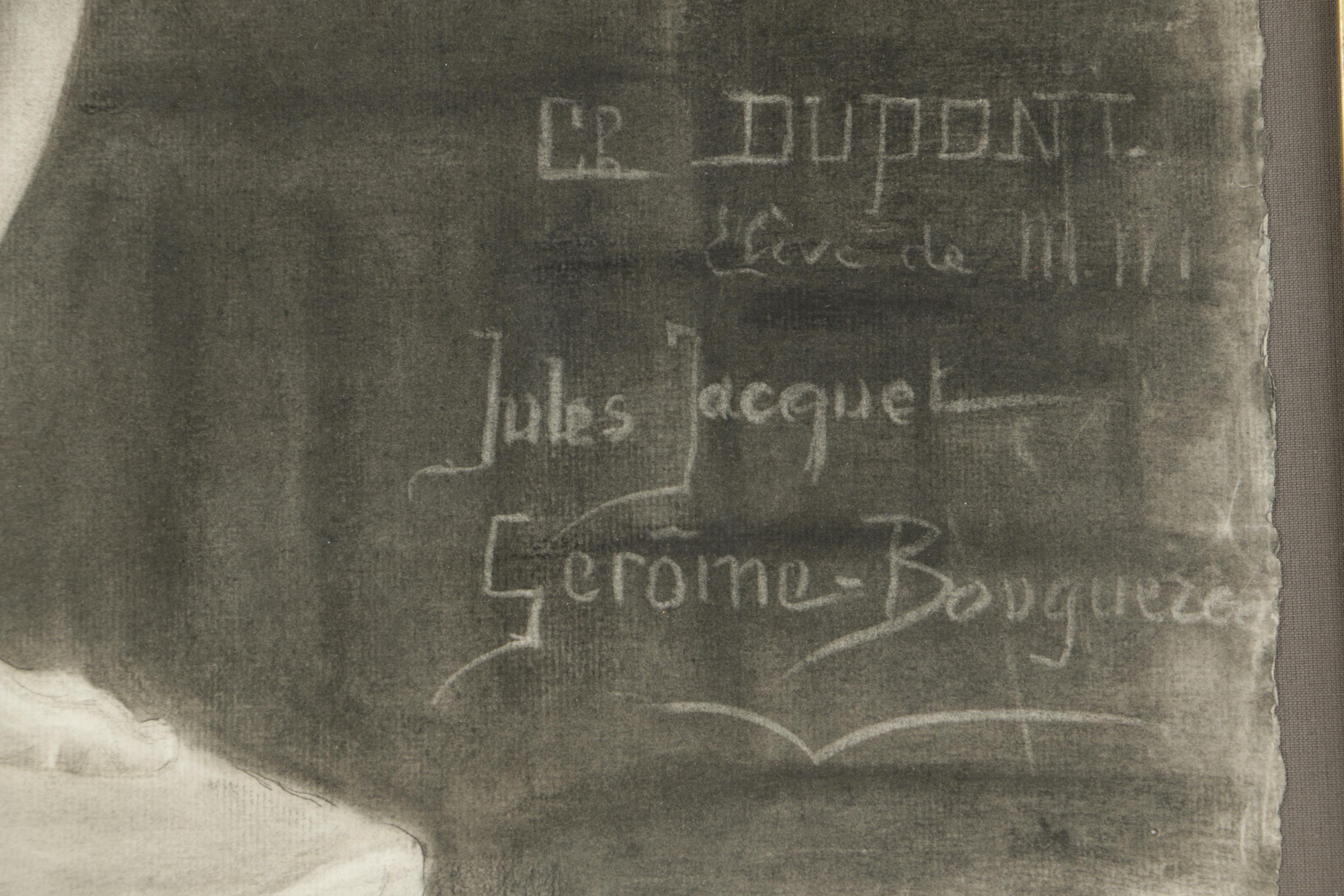 Charcoal Drawing of a Figure Sculpture