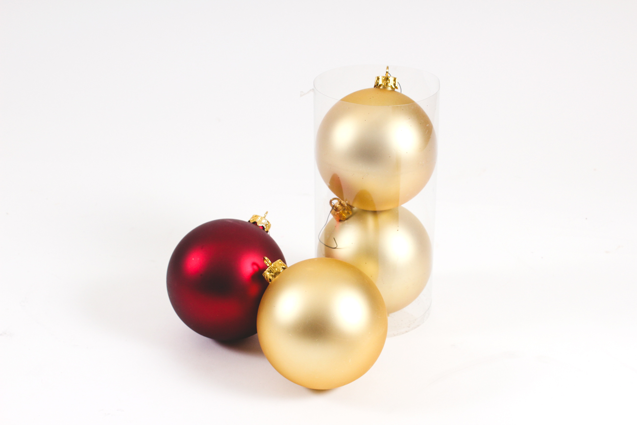 Collection of Red and Gold Ornaments and Tree Decor