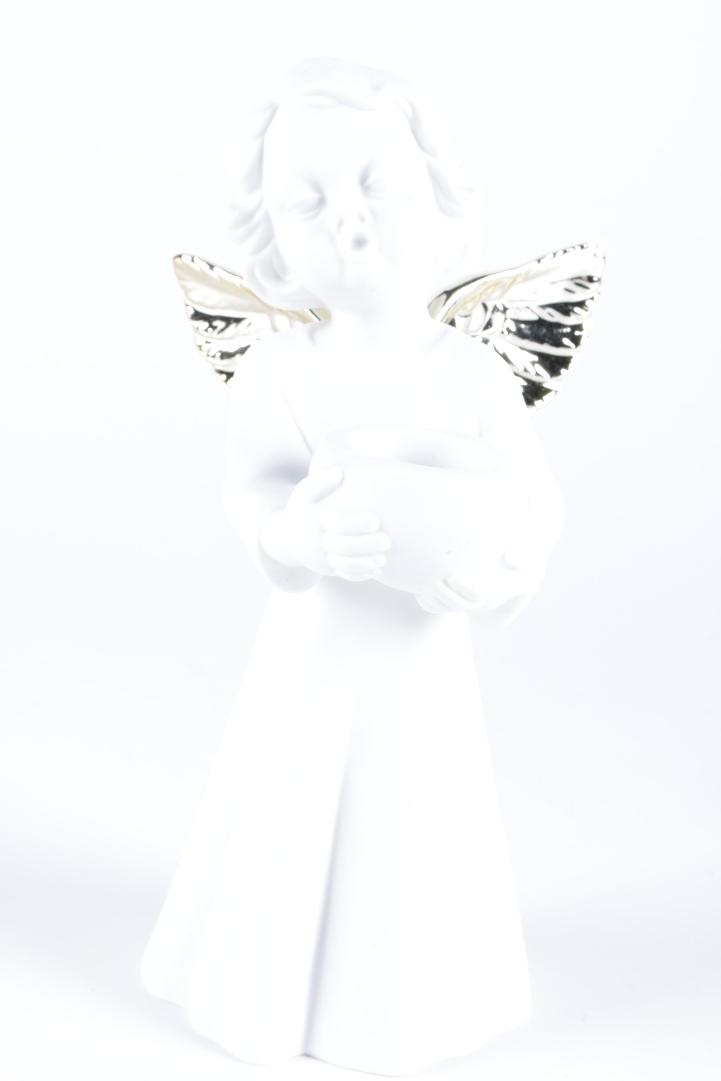 Vintage Angel Figurines and Candle Holder