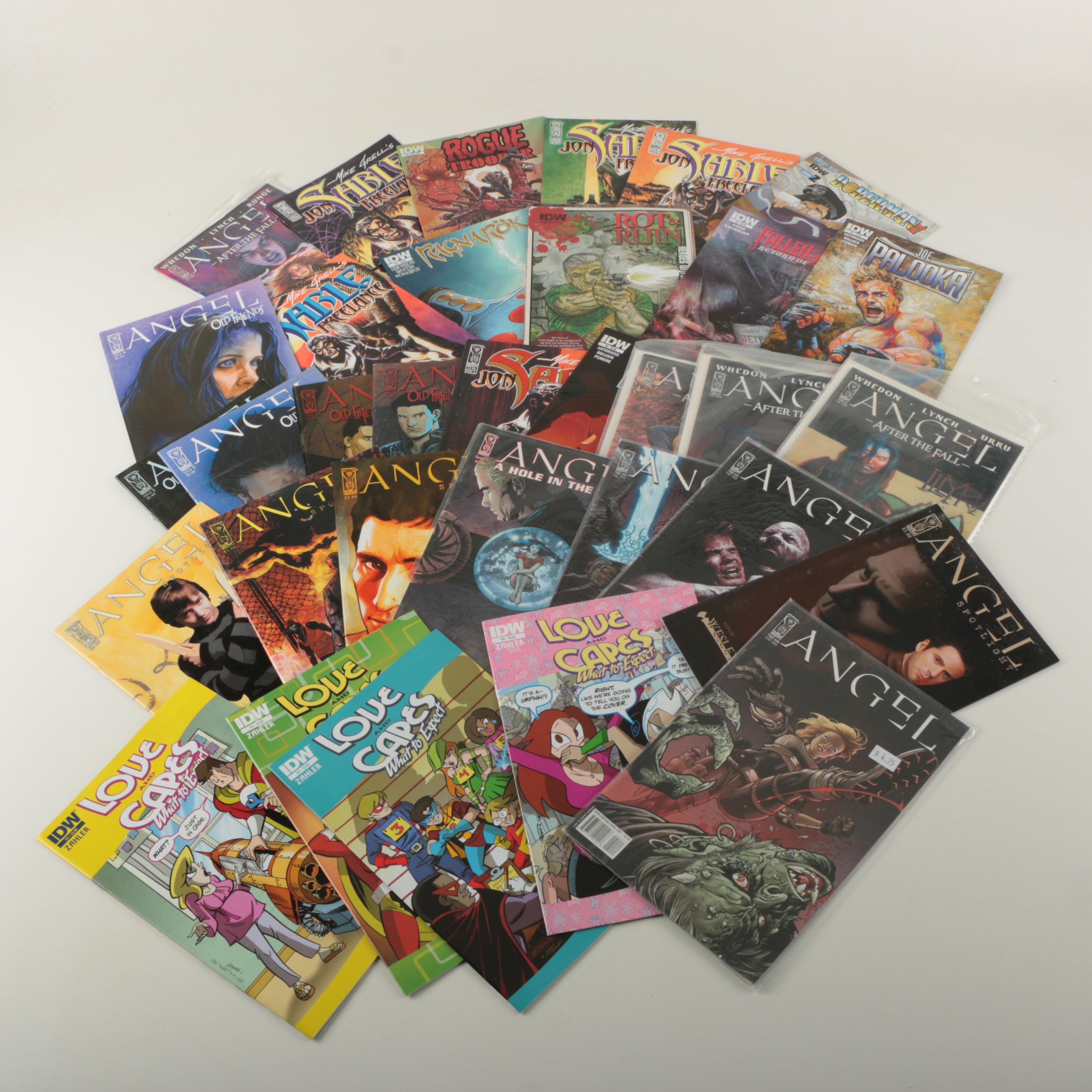 "Angel" "John Sable" and Other Modern Age IDW Comics