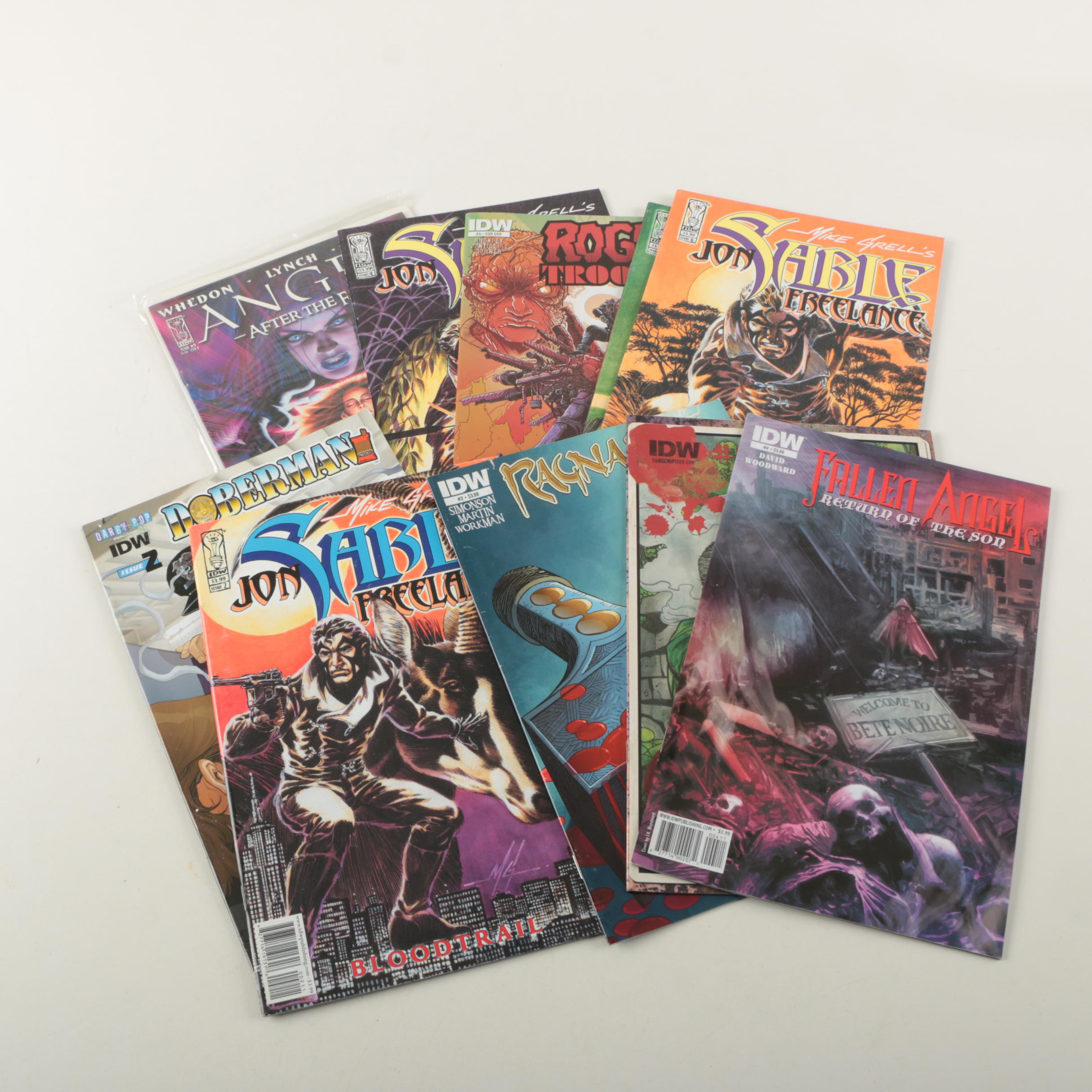 "Angel" "John Sable" and Other Modern Age IDW Comics