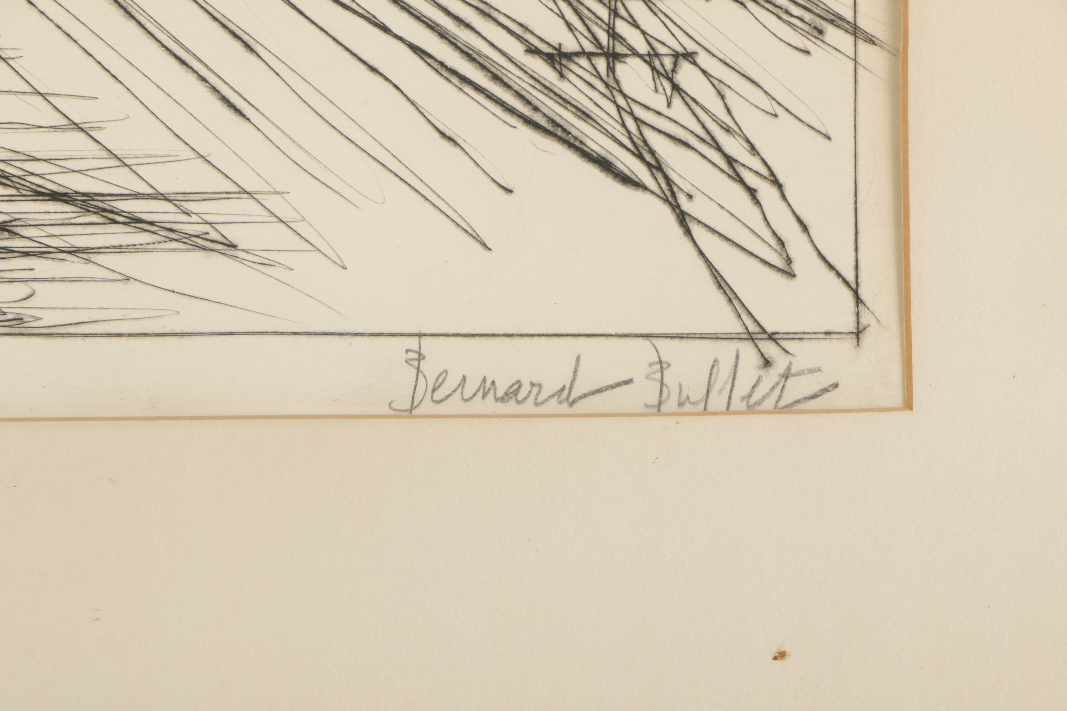 Bernard Buffet 1955 Limited Edition Drypoint on Paper "Le Canal"