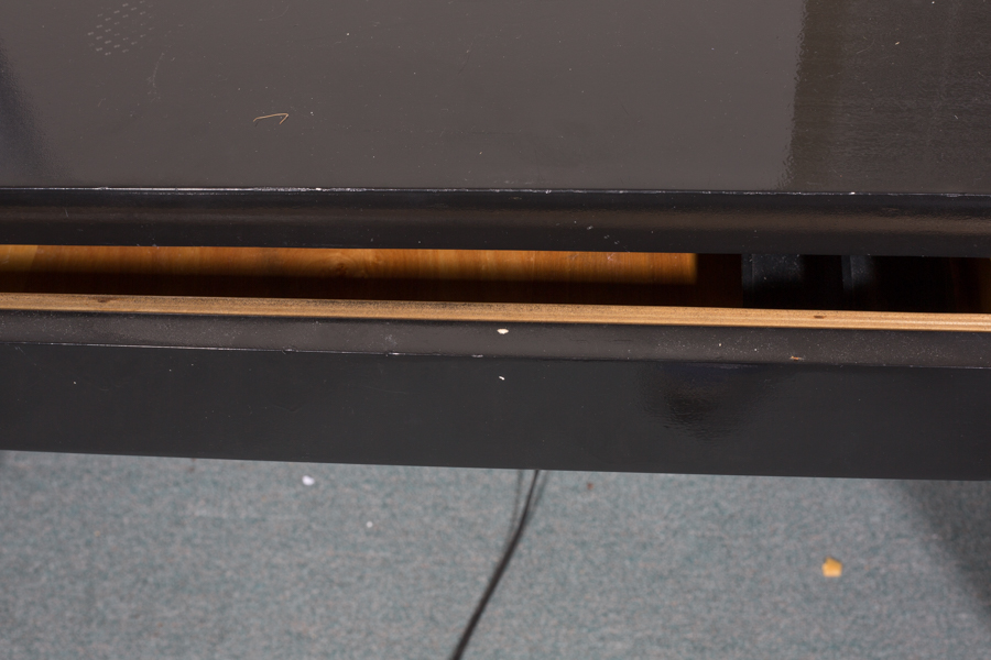 Black Painted Desk with Drawer