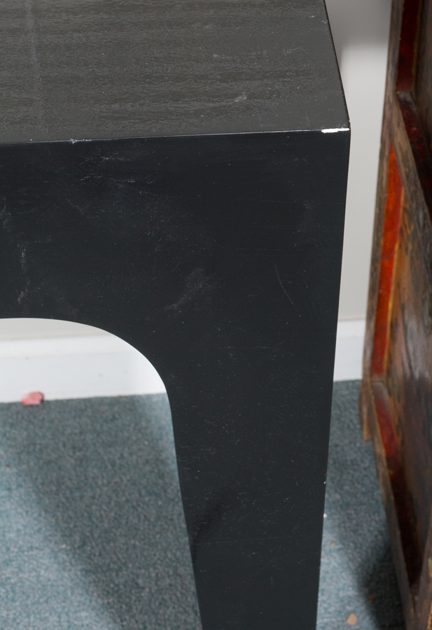 Black Painted Desk with Drawer