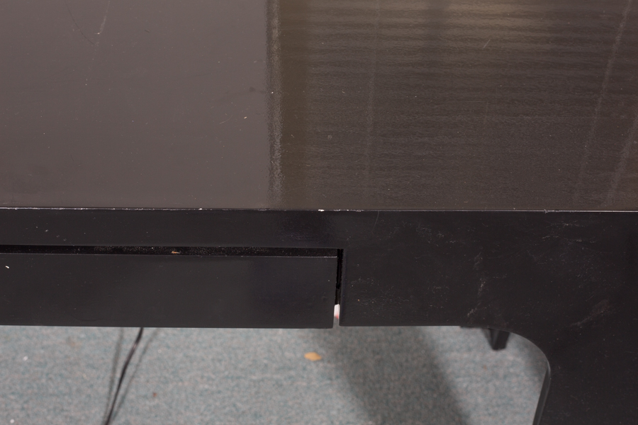 Black Painted Desk with Drawer