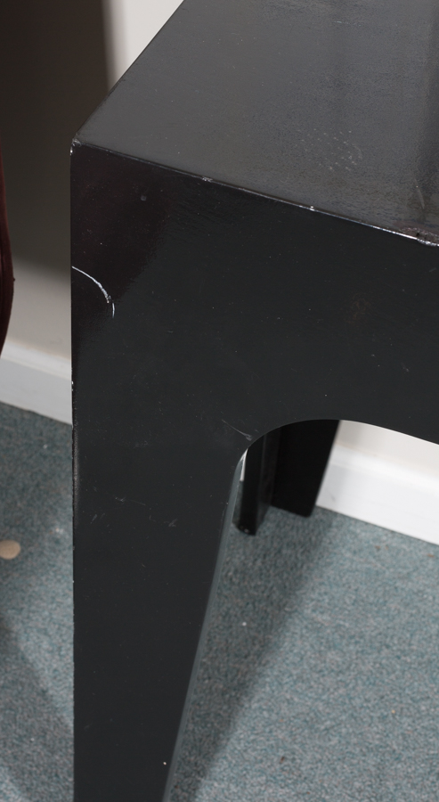 Black Painted Desk with Drawer