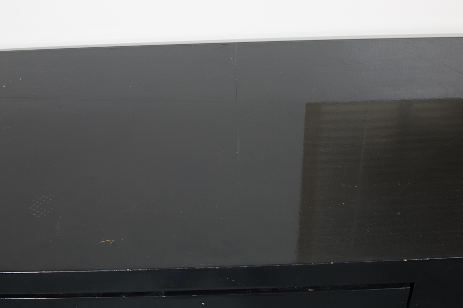 Black Painted Desk with Drawer