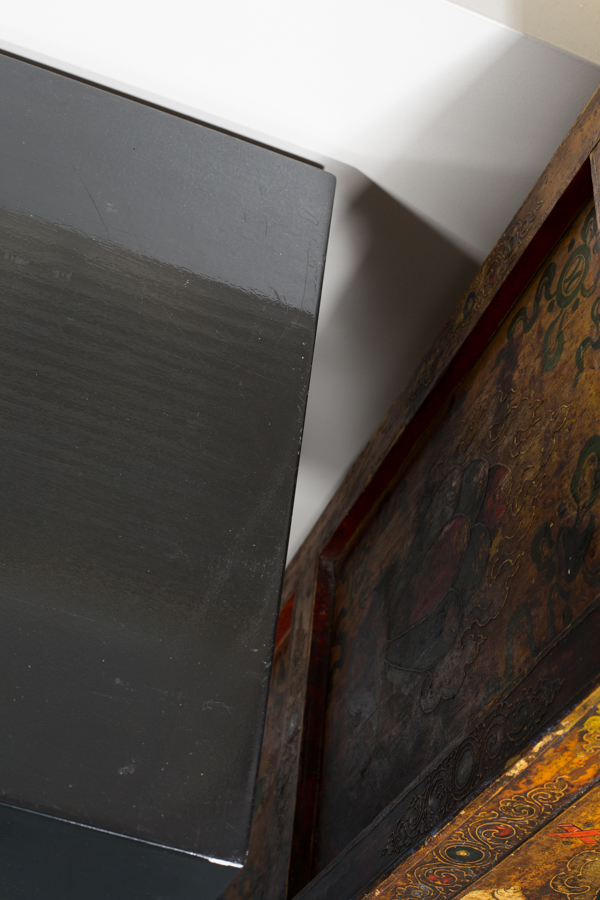 Black Painted Desk with Drawer