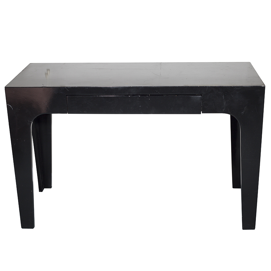 Black Painted Desk with Drawer