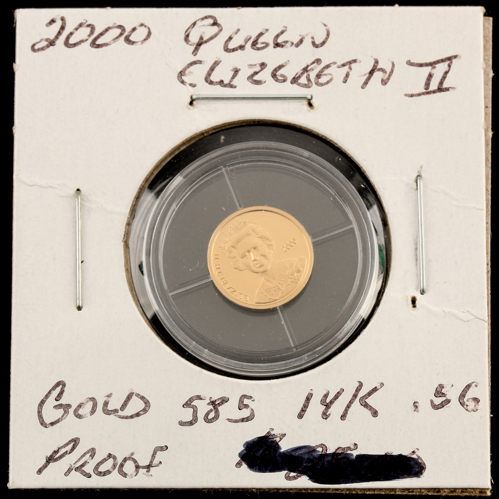 2000 Queen Elizabeth II Commemorative Proof Gold Coin